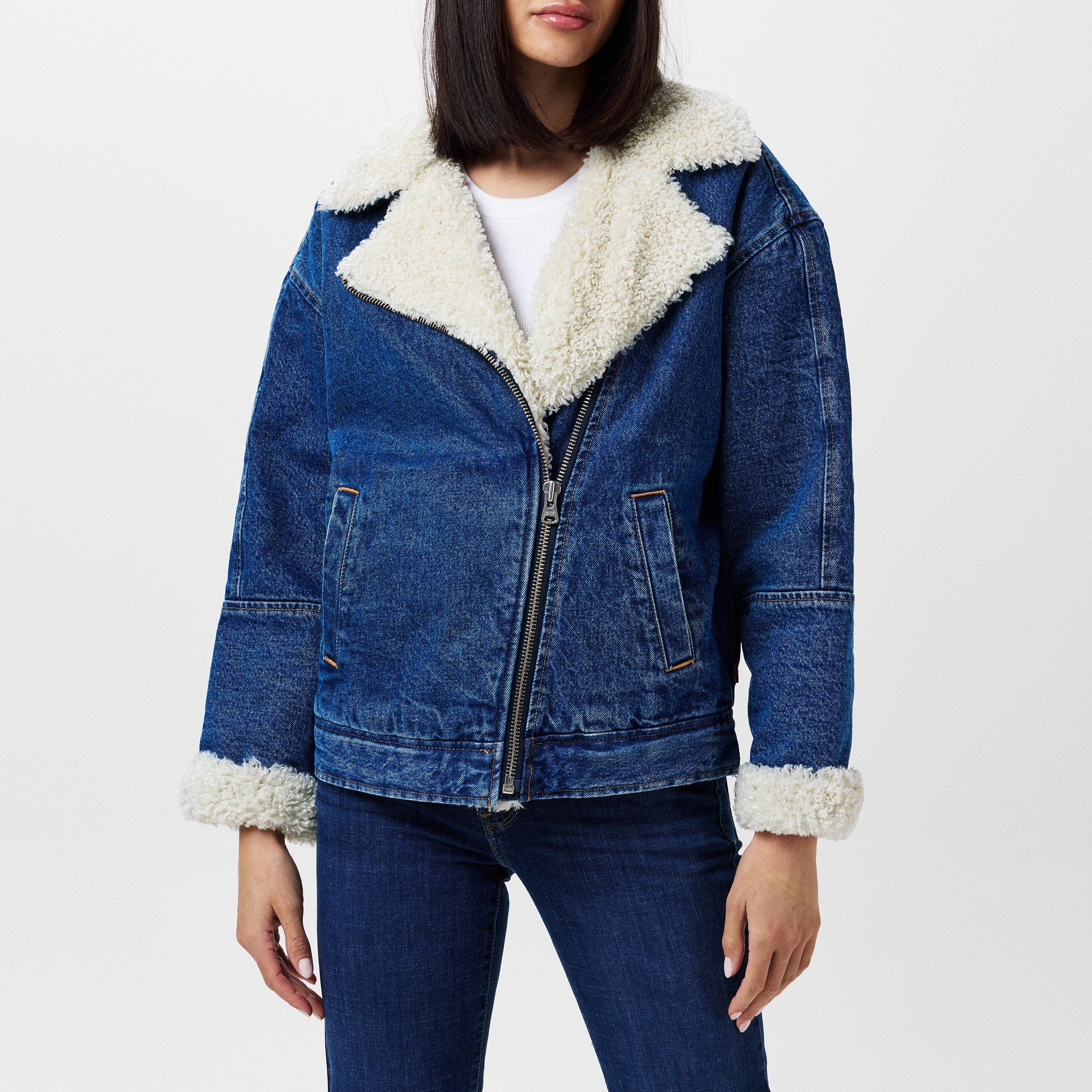 In The Air - Levis - Women's Sherpa Flight Insulated Denim Jacket - 1