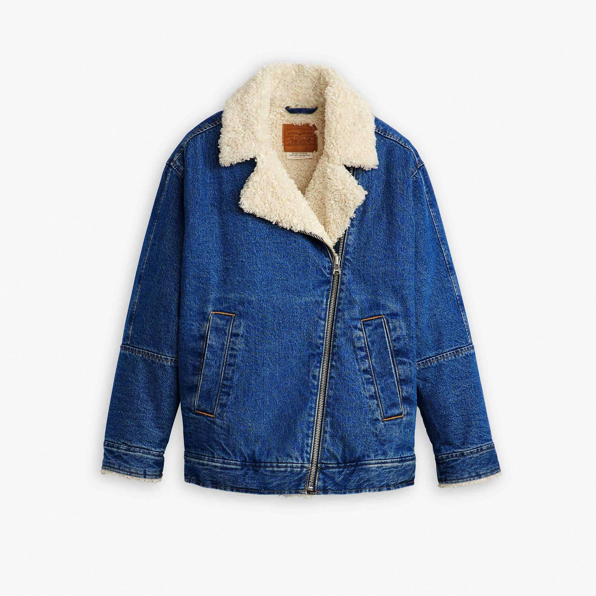 I luften - Levis - Women's Sherpa Flight Denim Jacket - 5