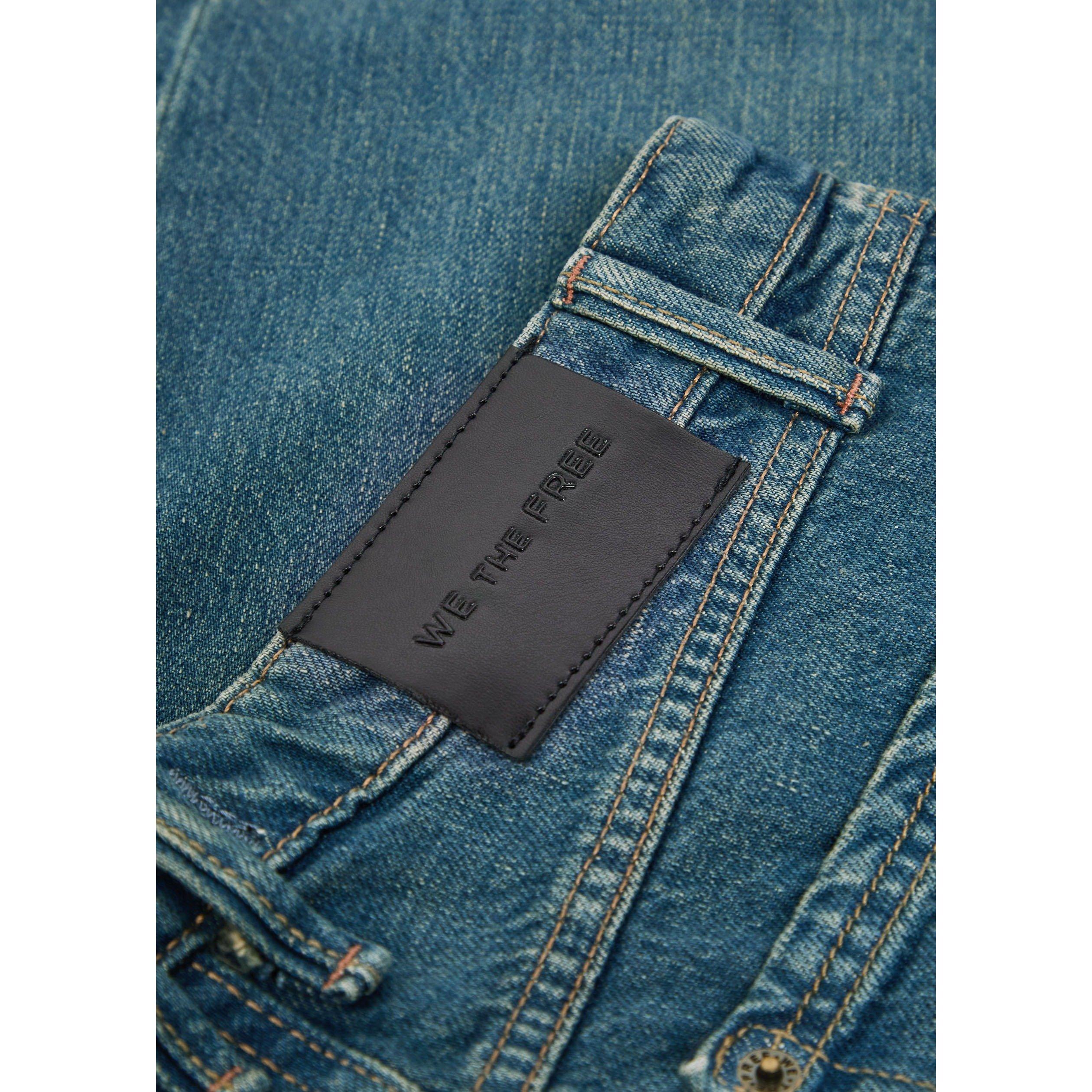 DENIM - Free People - Women's Tennessee Low-Rise Cotton Straight Leg Jeans - 4