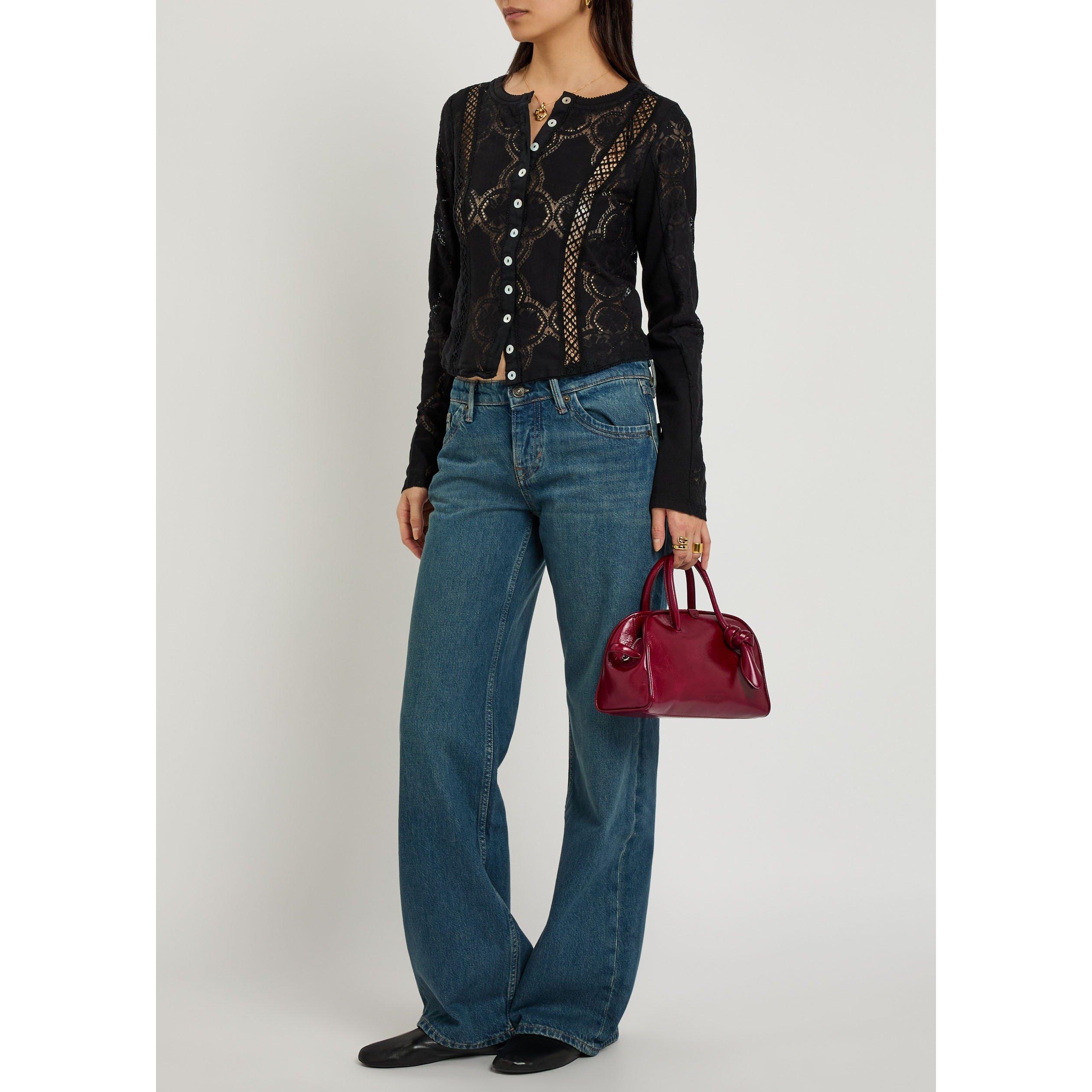 DENIM - Free People - Women's Tennessee Low-Rise Cotton Straight Leg Jeans - 5