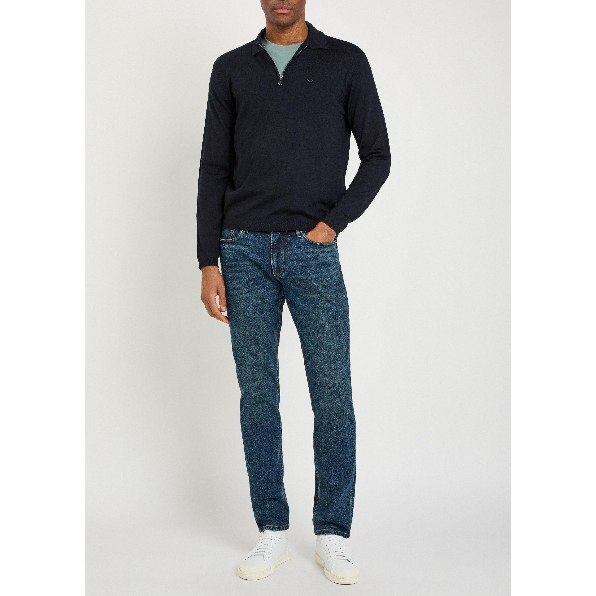 BLUE - Emporio Armani - Men's J06 Slim-Fit Jeans - 5