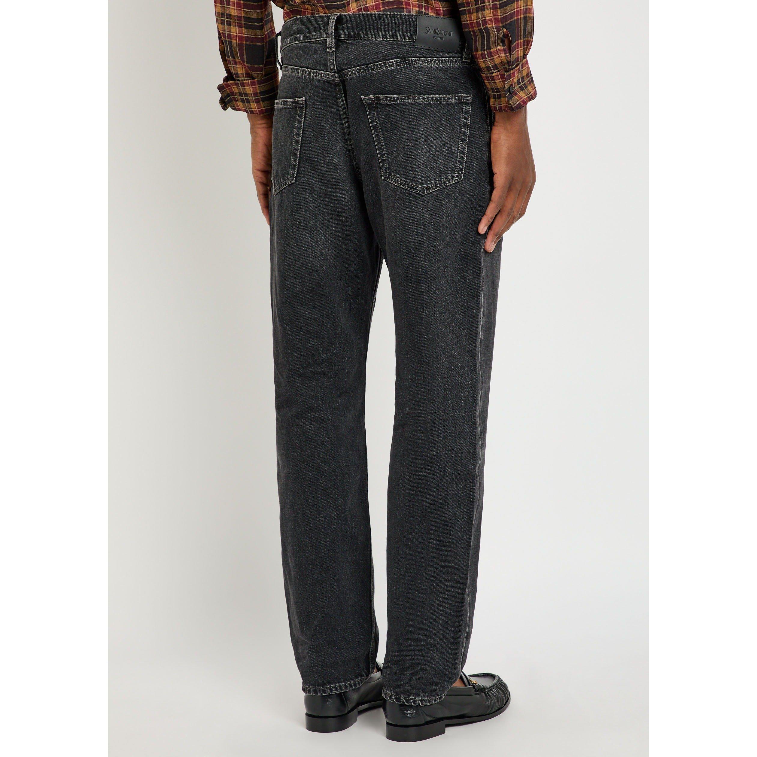 BLACK - Saint Laurent - SL LONG MICK JEANS - 3