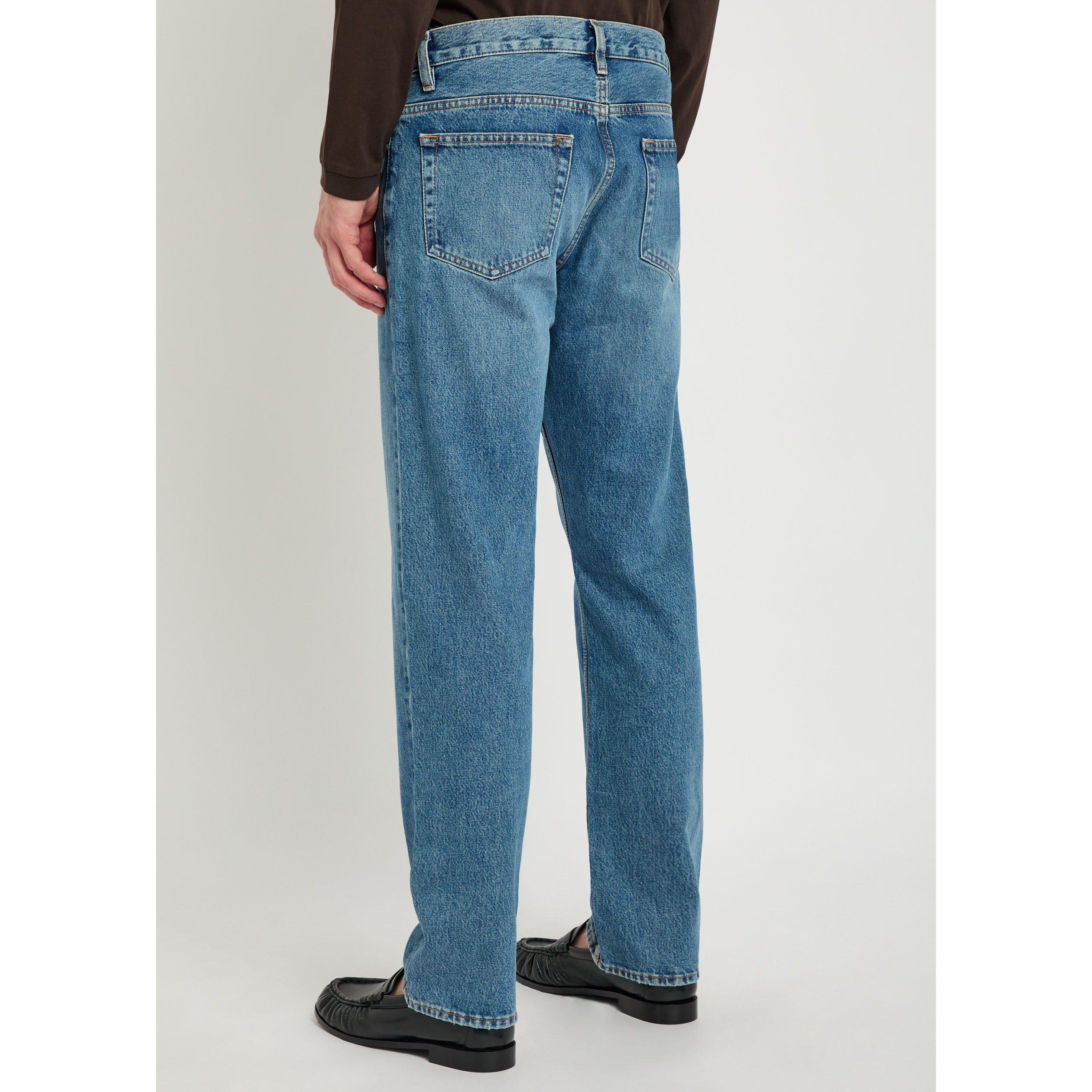 MID BLU - Frame - Men's Cotton Mid-Rise Straight Leg Jeans - 3