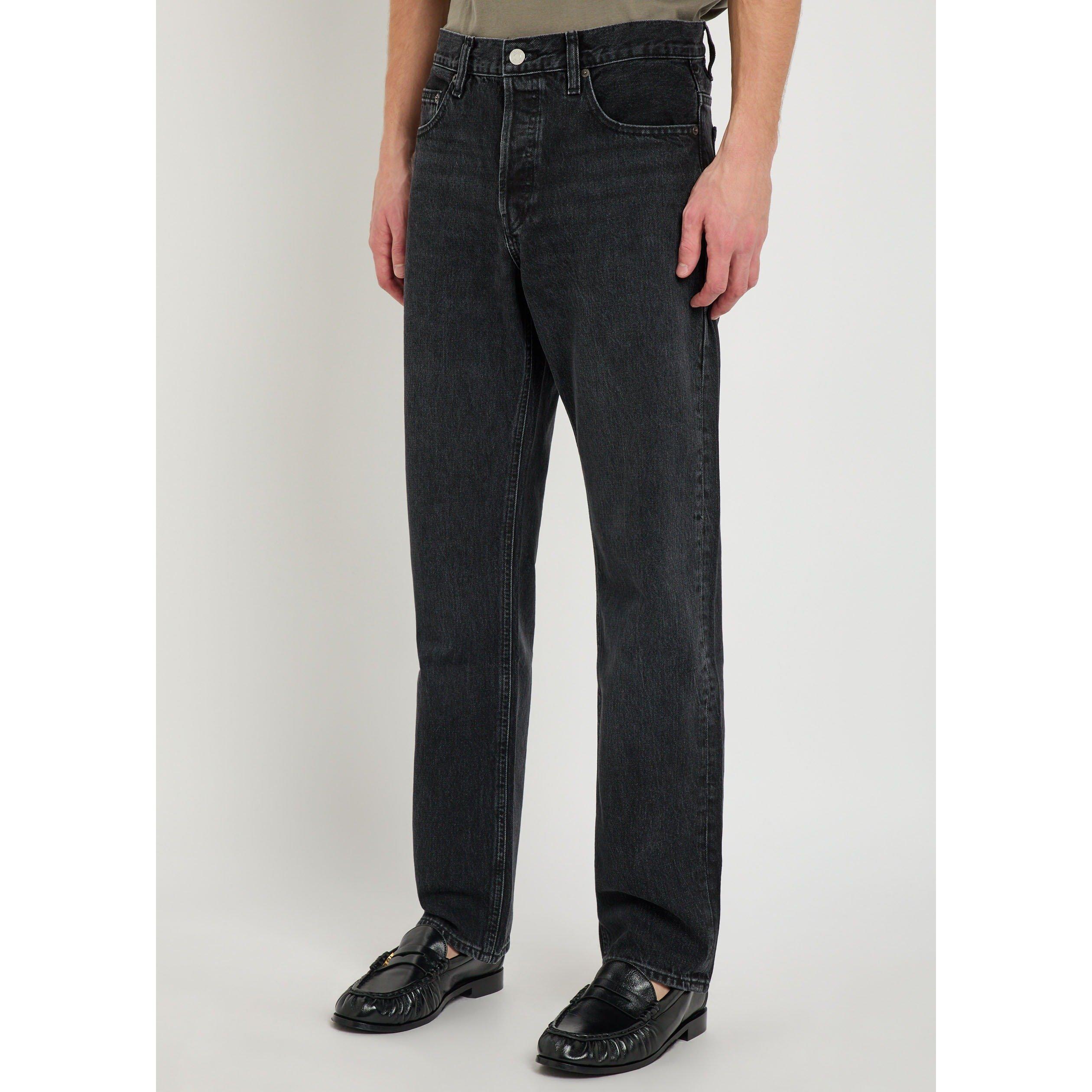 BLACK - Frame - Men's Cotton Straight Leg Jeans - 2