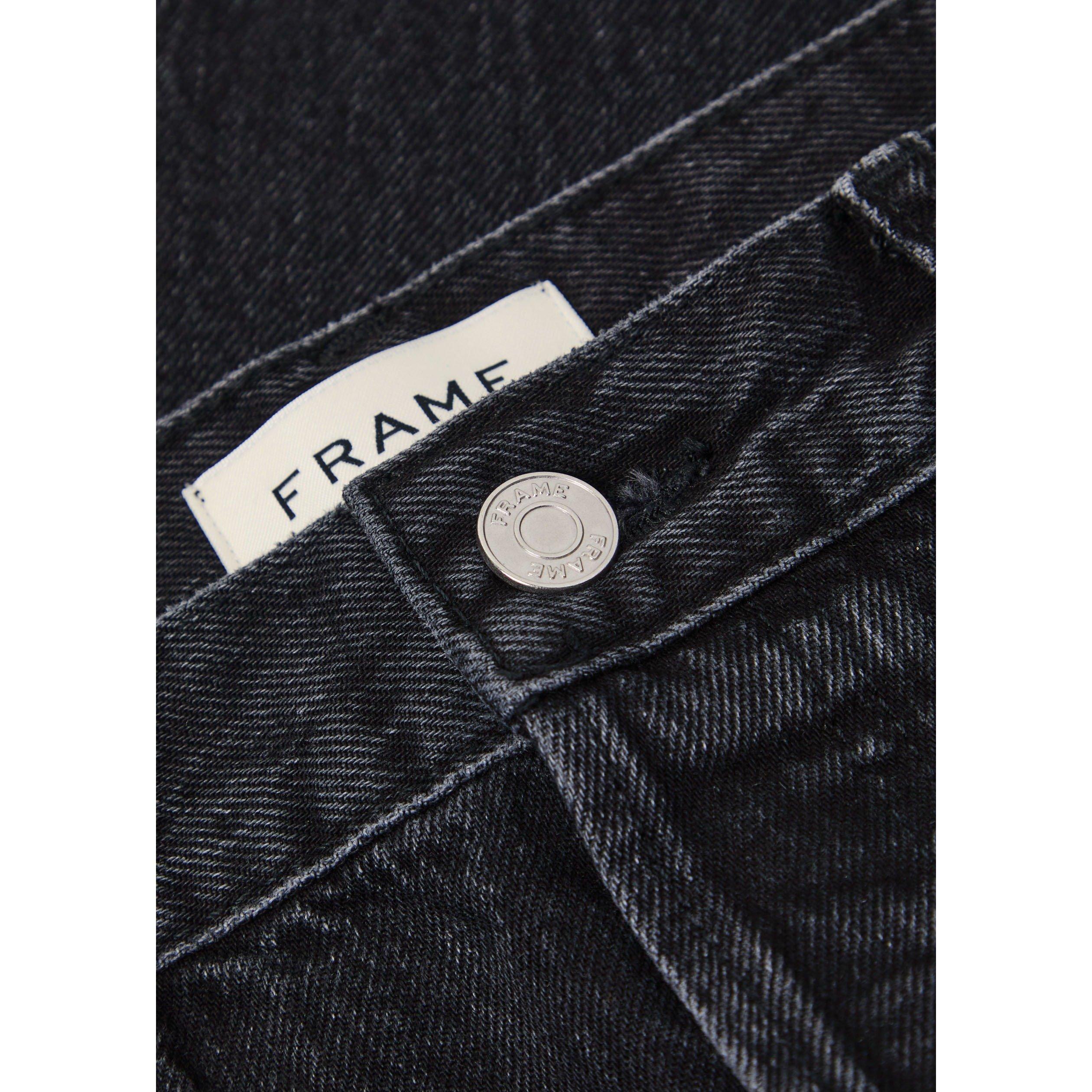 BLACK - Frame - Men's Cotton Straight Leg Jeans - 4