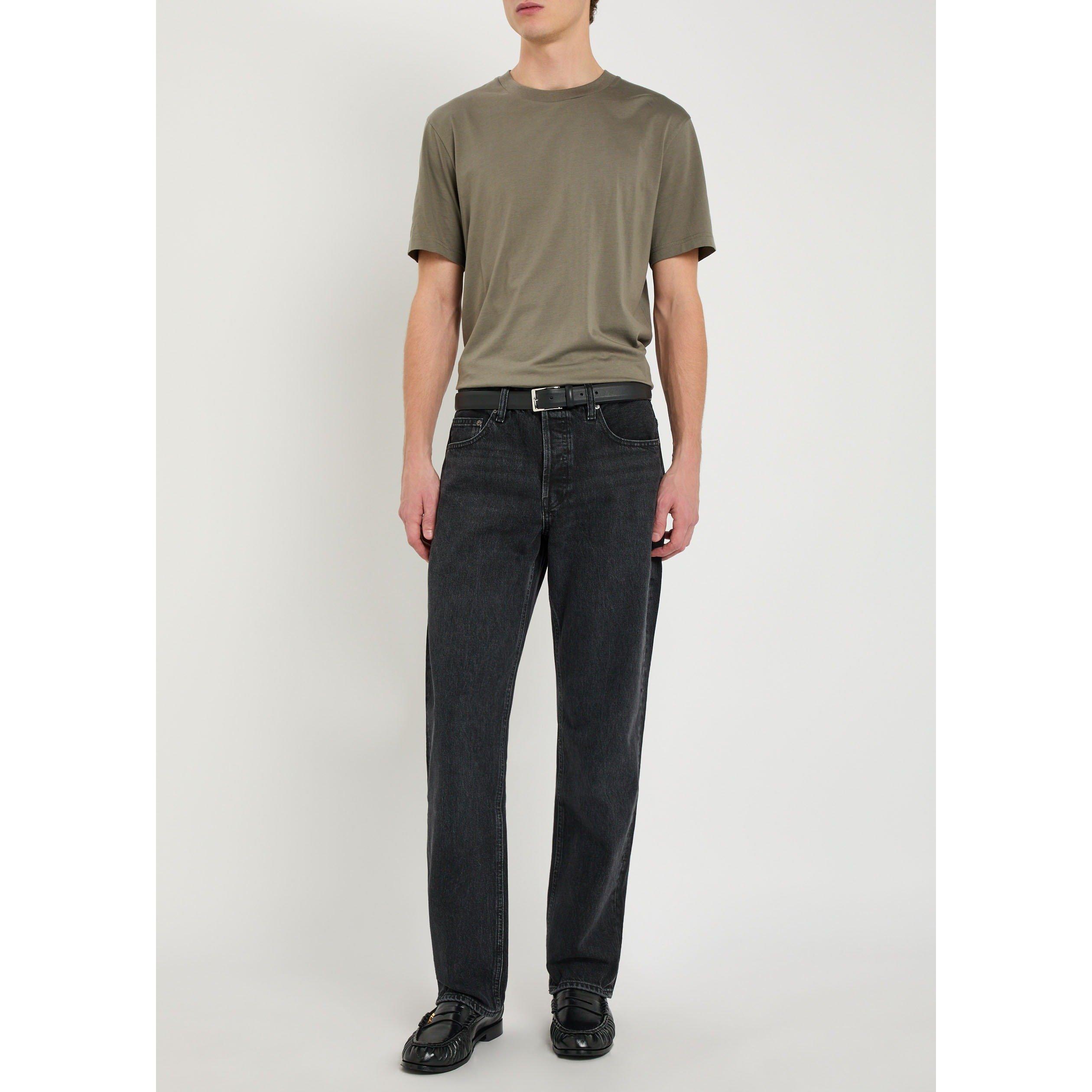 BLACK - Frame - Men's Cotton Straight Leg Jeans - 5