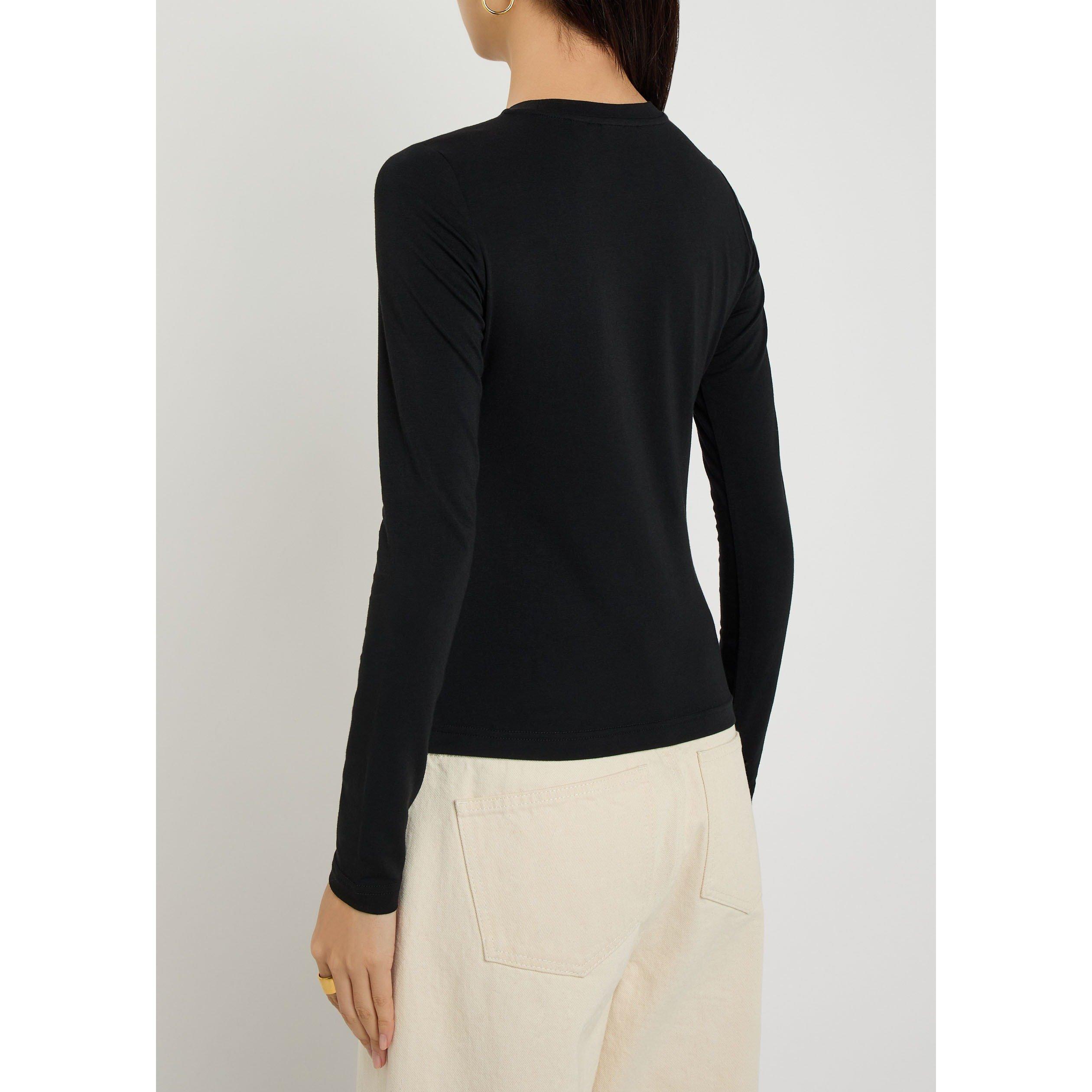 BLACK - Varley - T EDNA LONG SLEEVE FITTED TE - 3