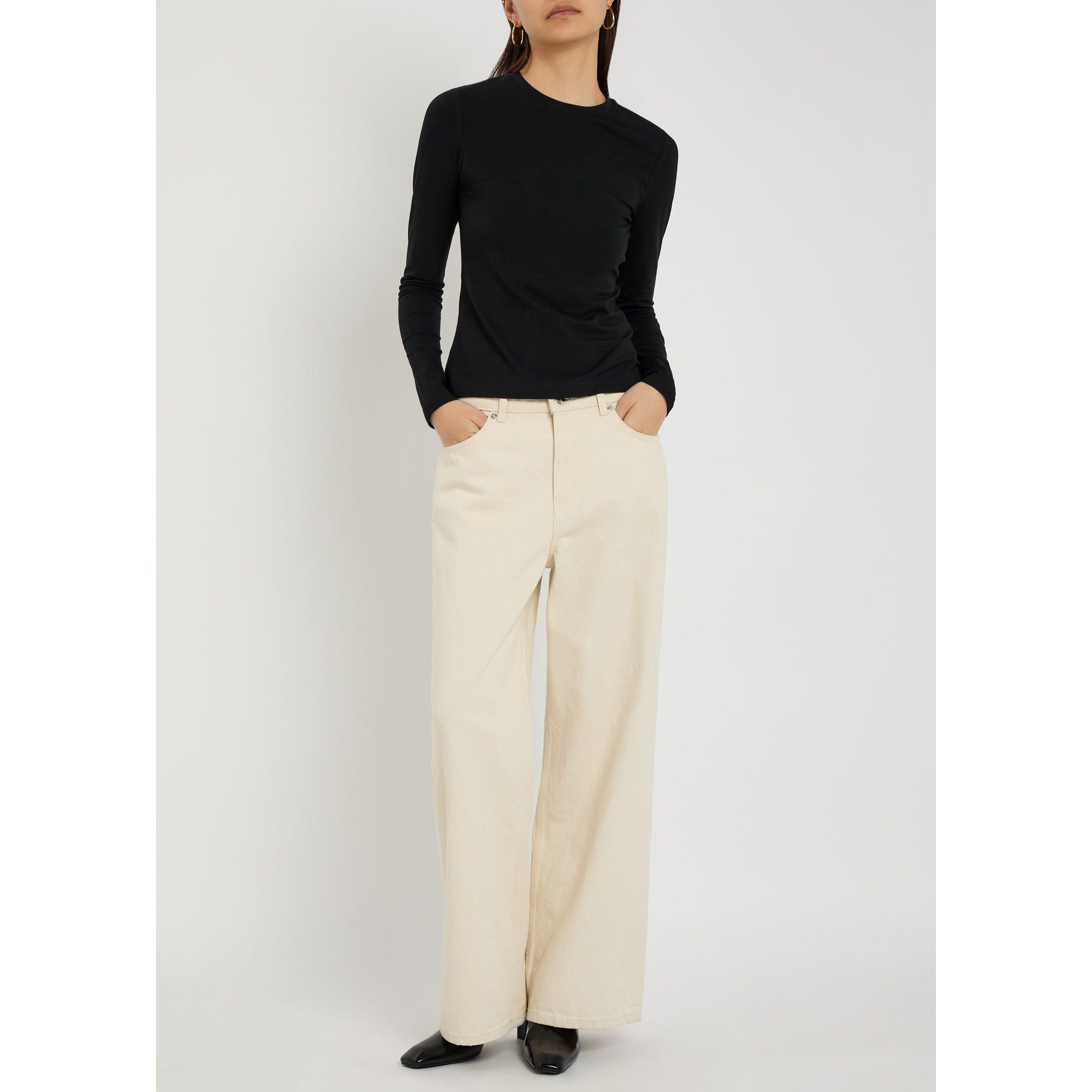 BLACK - Varley - T EDNA LONG SLEEVE FITTED TE - 5