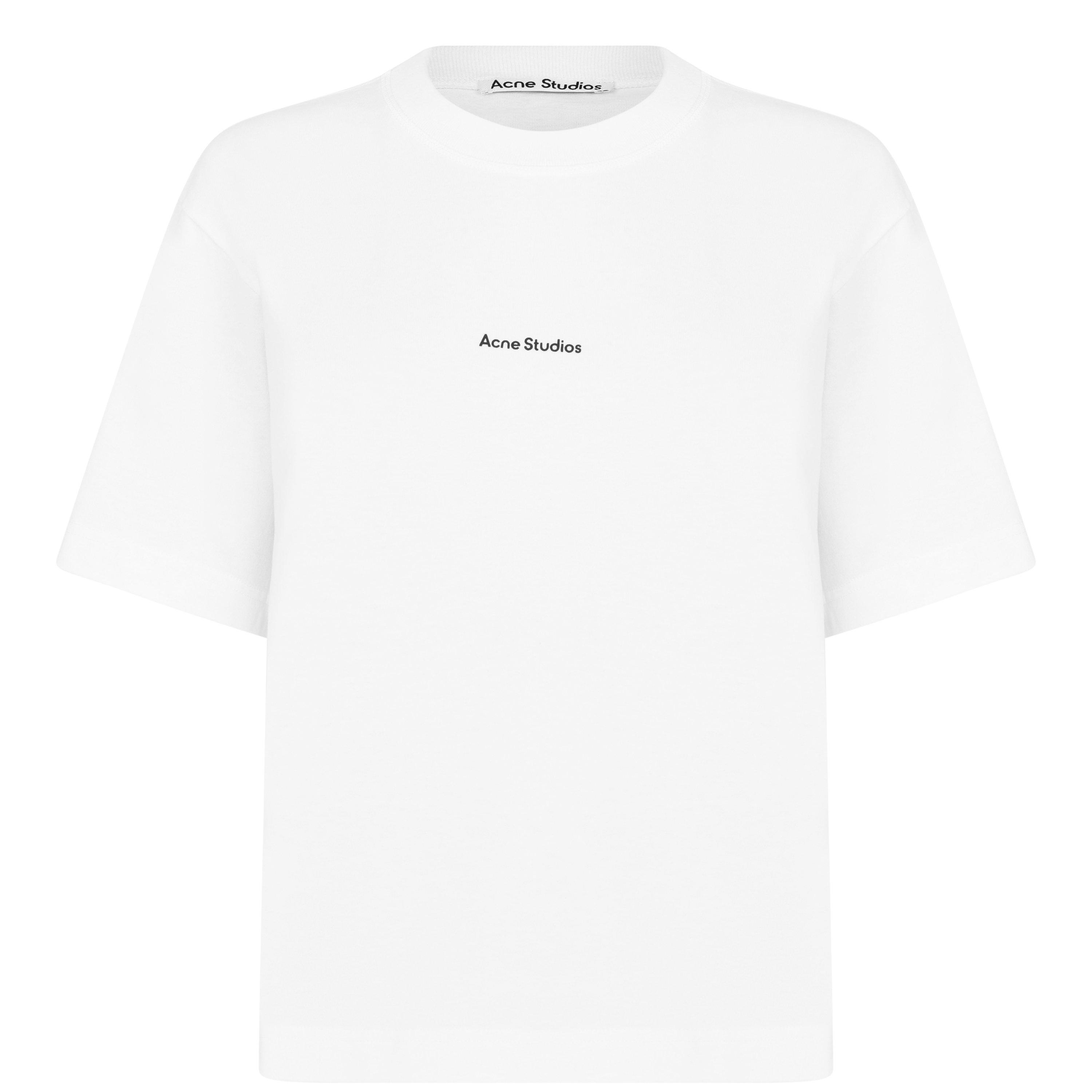 Optic White 183 - Acne Studios - Edie Stamp T Shirt - 5