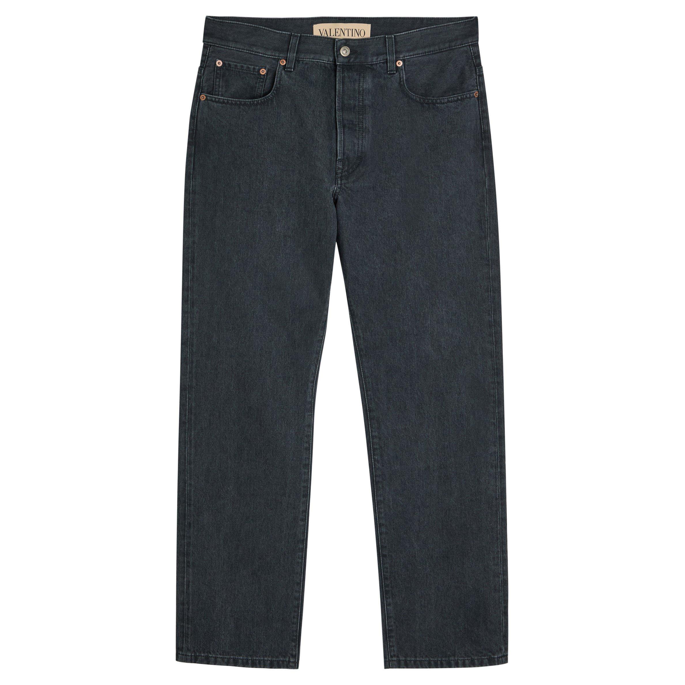 BLACK - Valentino - VAL DENIM 5 POCKET LAVAGGIO J - 1