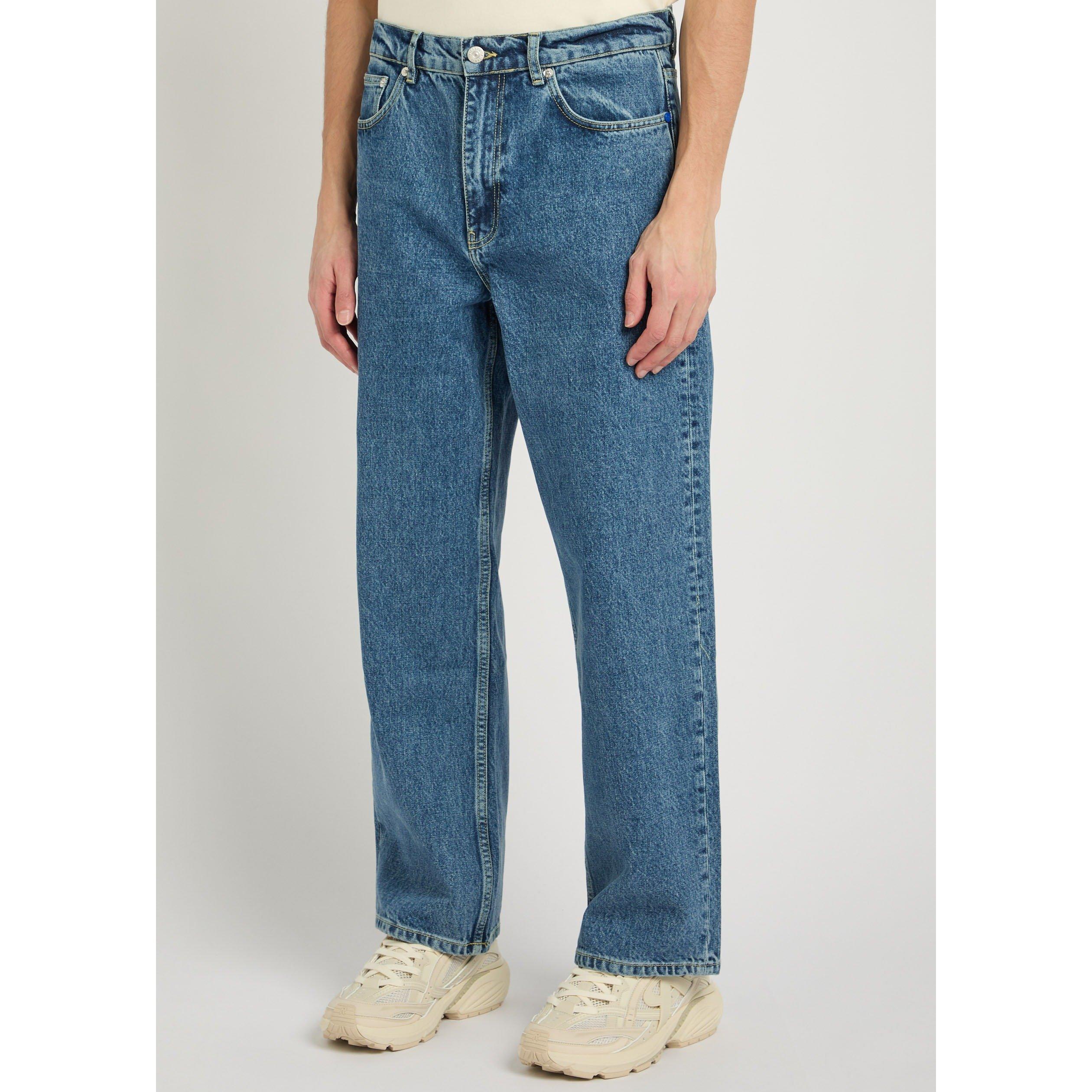 BLUE - PICANTE - Men's V308 Mid-Rise Cotton Straight Leg Jeans - 2