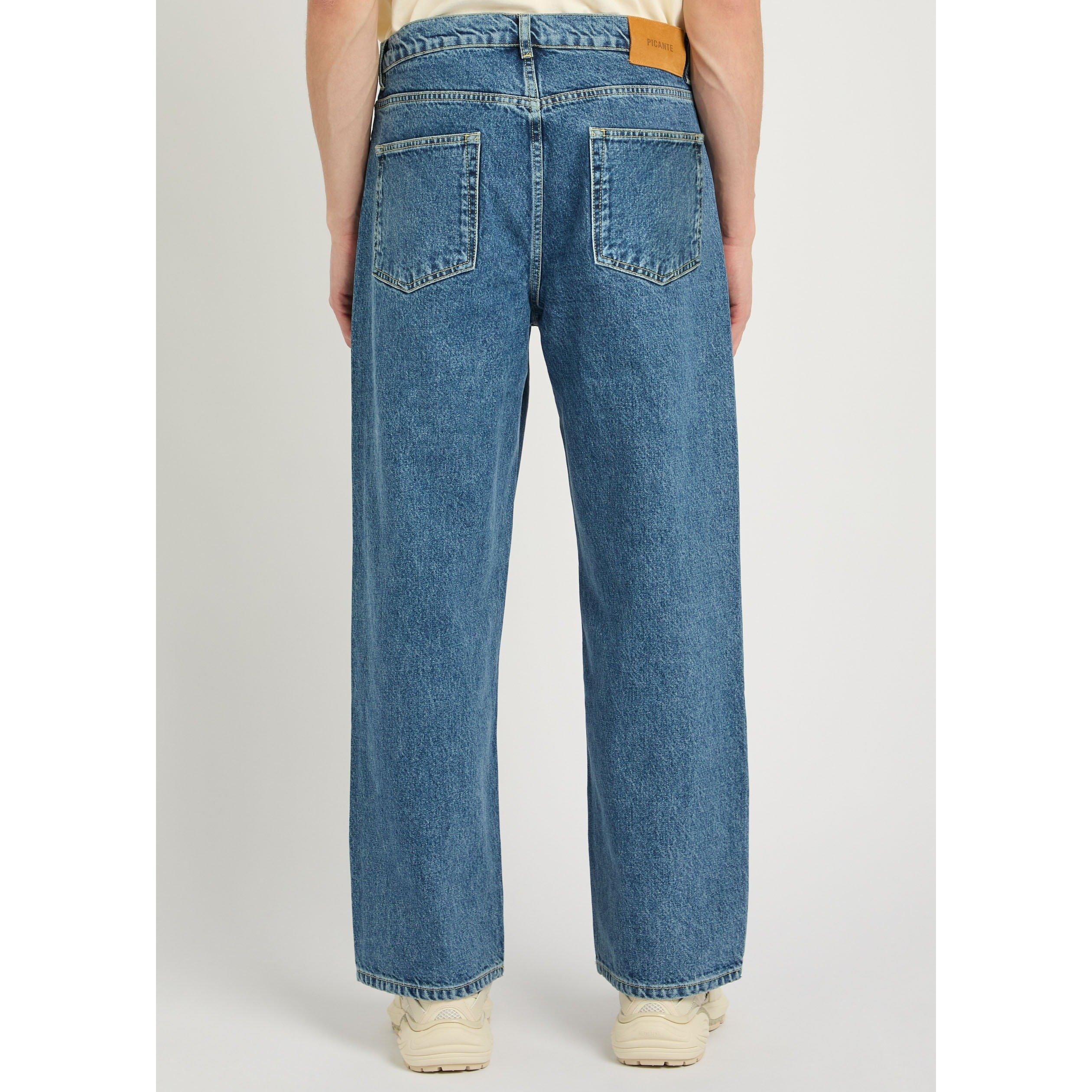 BLUE - PICANTE - Men's V308 Mid-Rise Cotton Straight Leg Jeans - 3