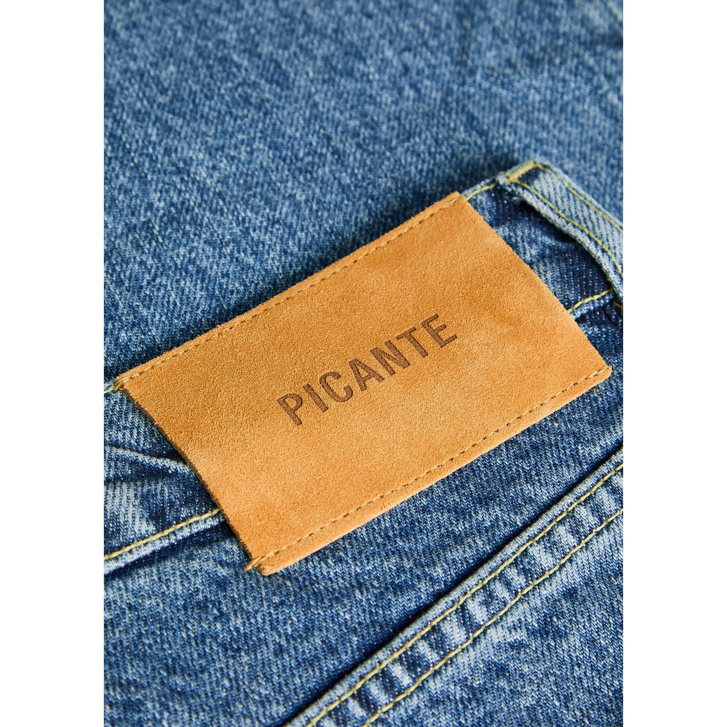 BLUE - PICANTE - Men's V308 Mid-Rise Cotton Straight Leg Jeans - 4