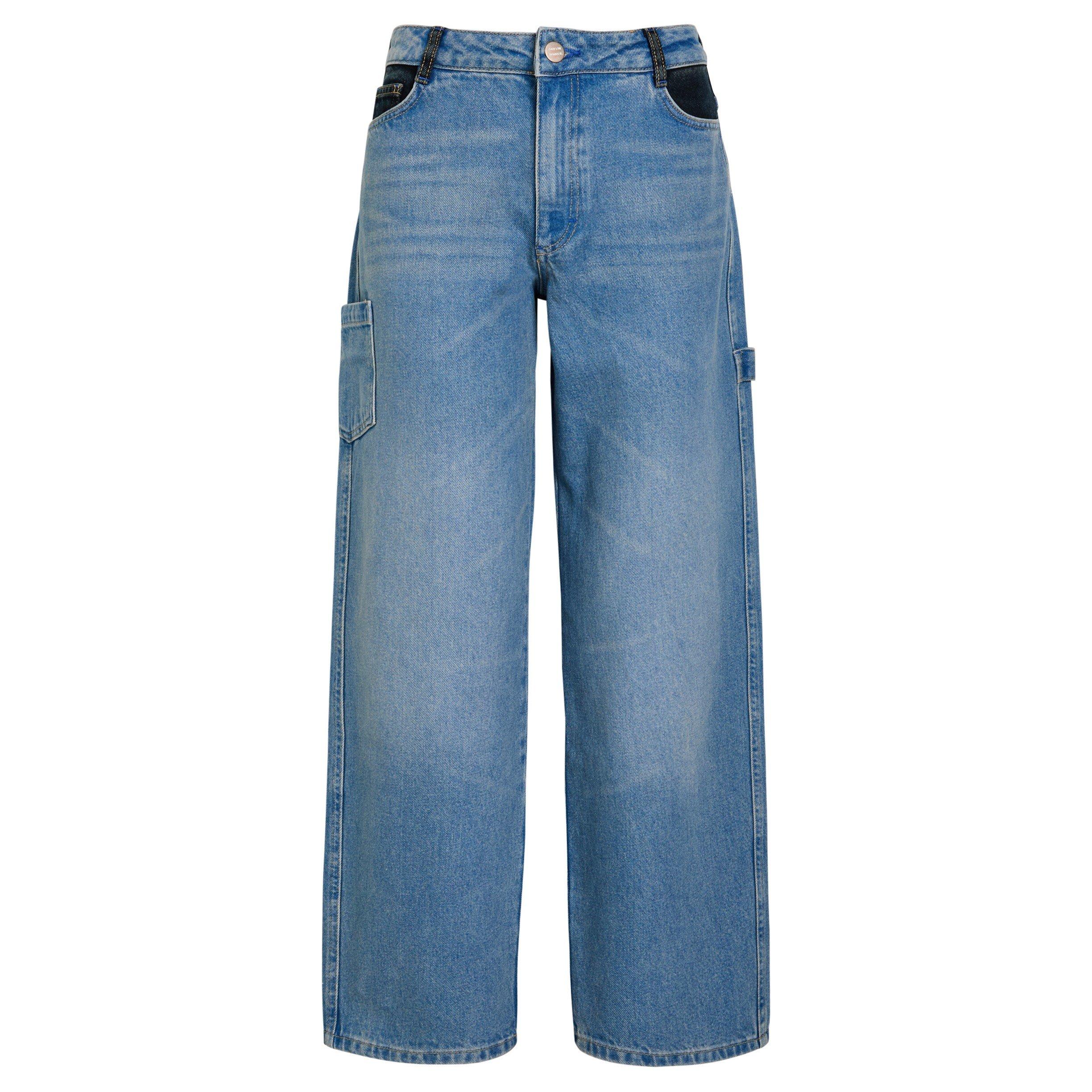 DENIM - Damson Madder - Women's J Drew Organic Cotton Straight-Leg Jeans - 1