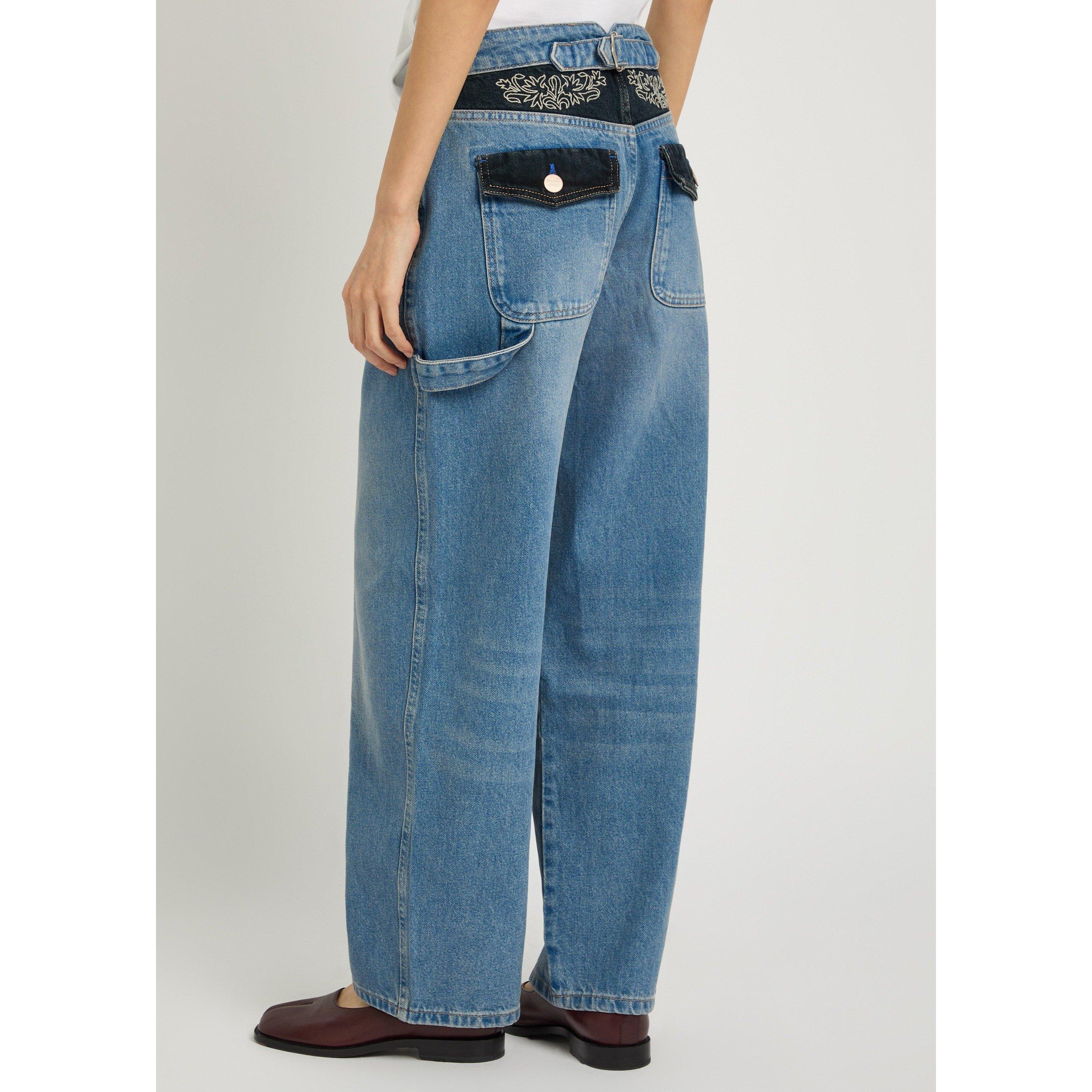 DENIM - Damson Madder - Women's J Drew Organic Cotton Straight-Leg Jeans - 3