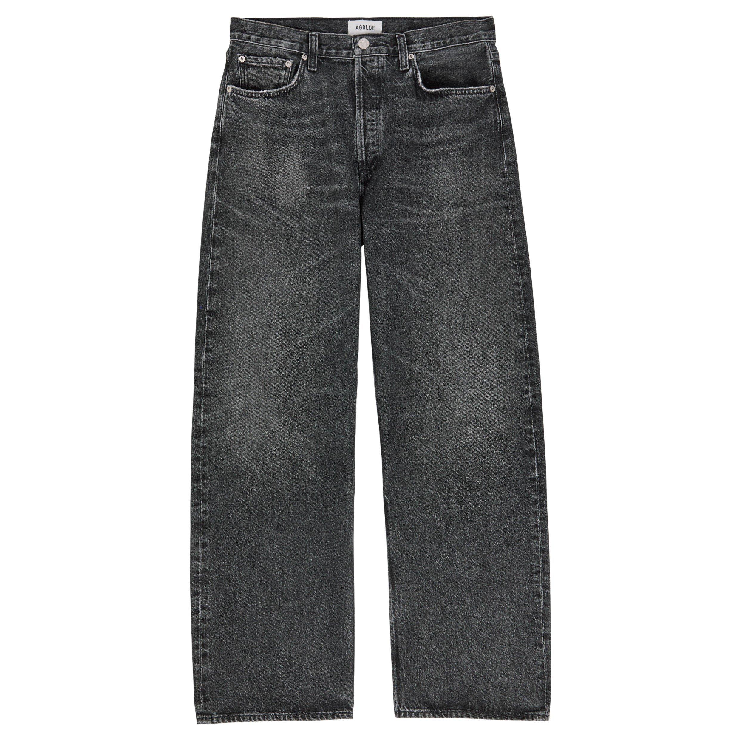 DARK GREY - Agolde - Men's Afton Cotton Straight Leg Jeans - 1