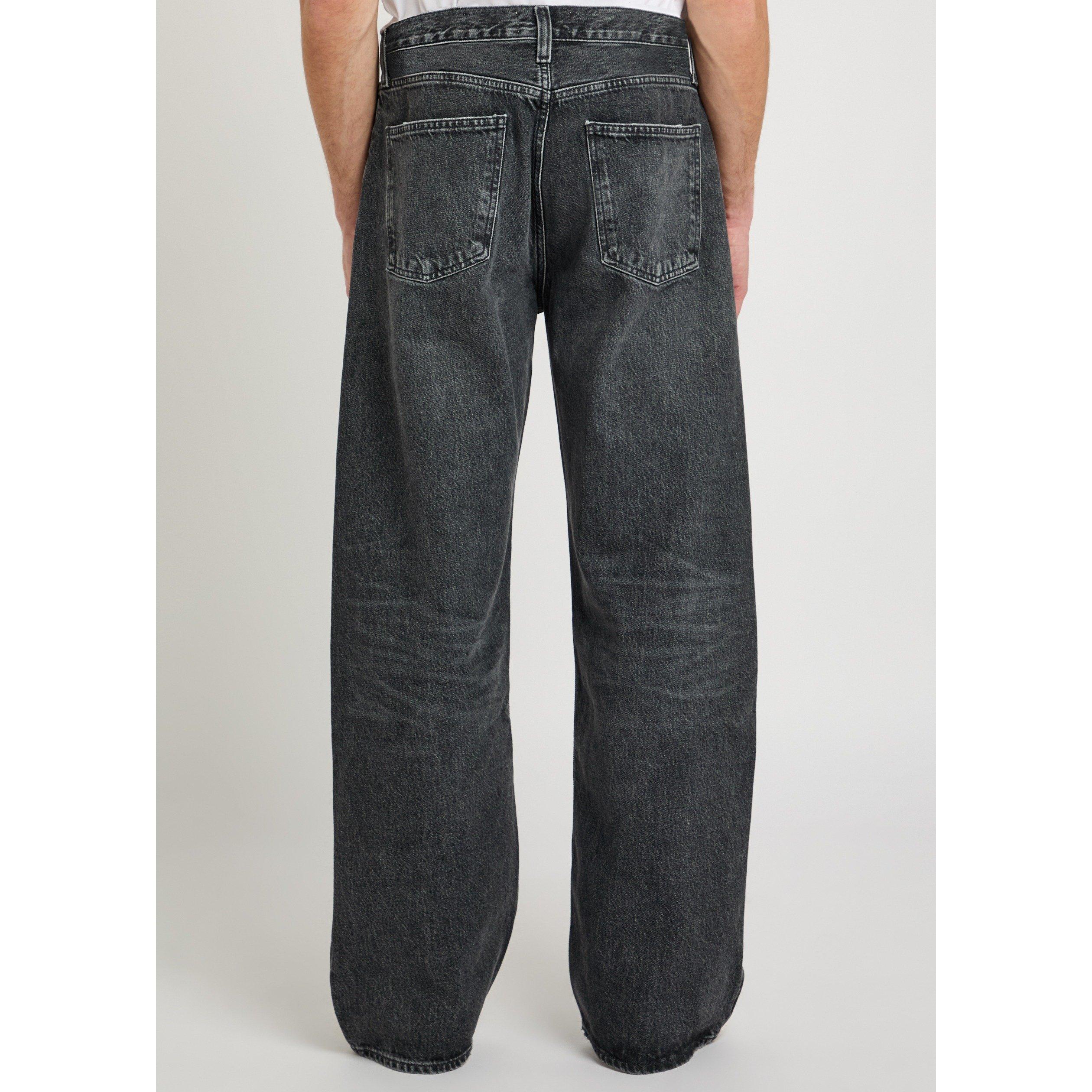 DARK GREY - Agolde - Men's Afton Cotton Straight Leg Jeans - 3