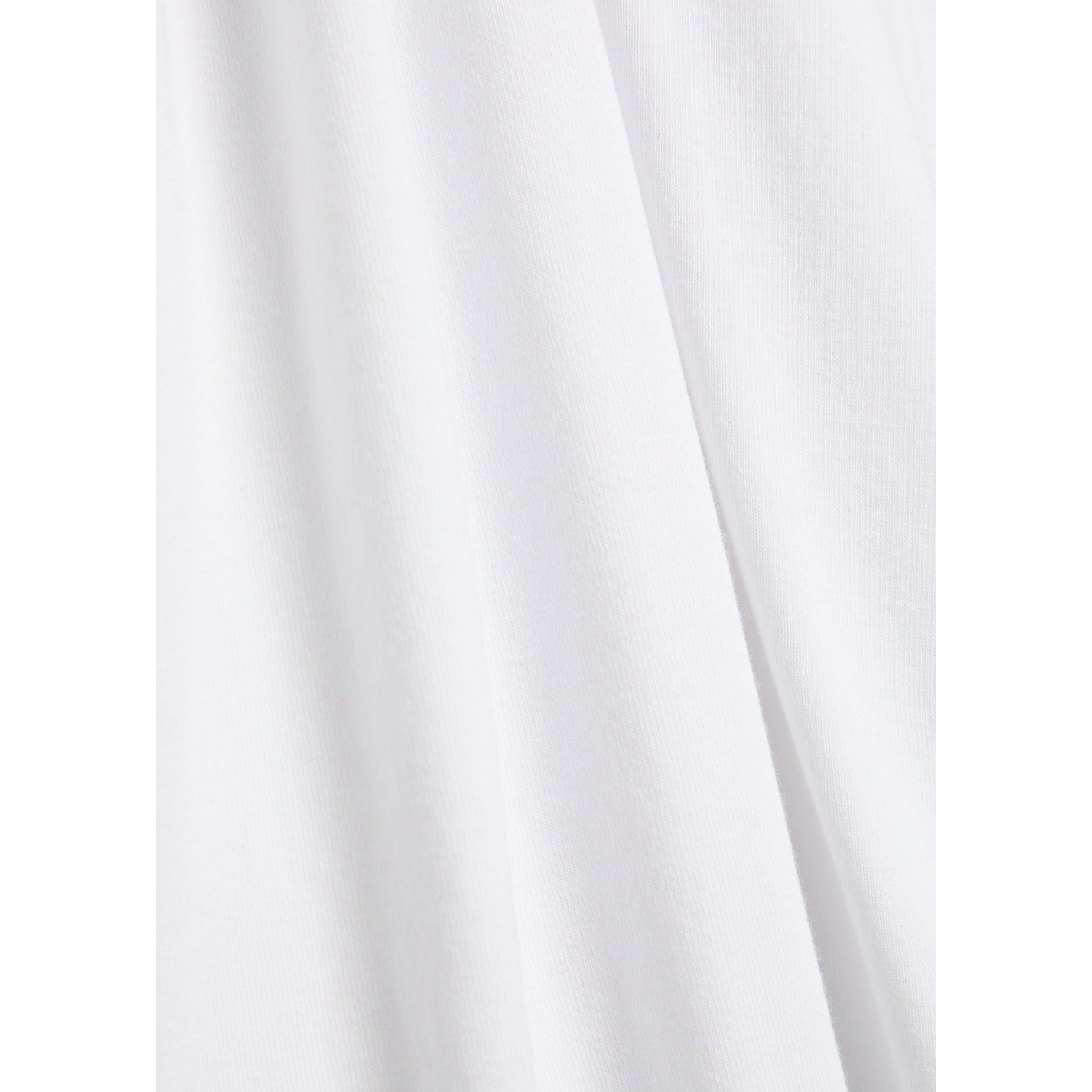 WHITE - Vince - Women's Cotton Crew-Neck Slim-Fit Long-Sleeve T-Shirt - 4