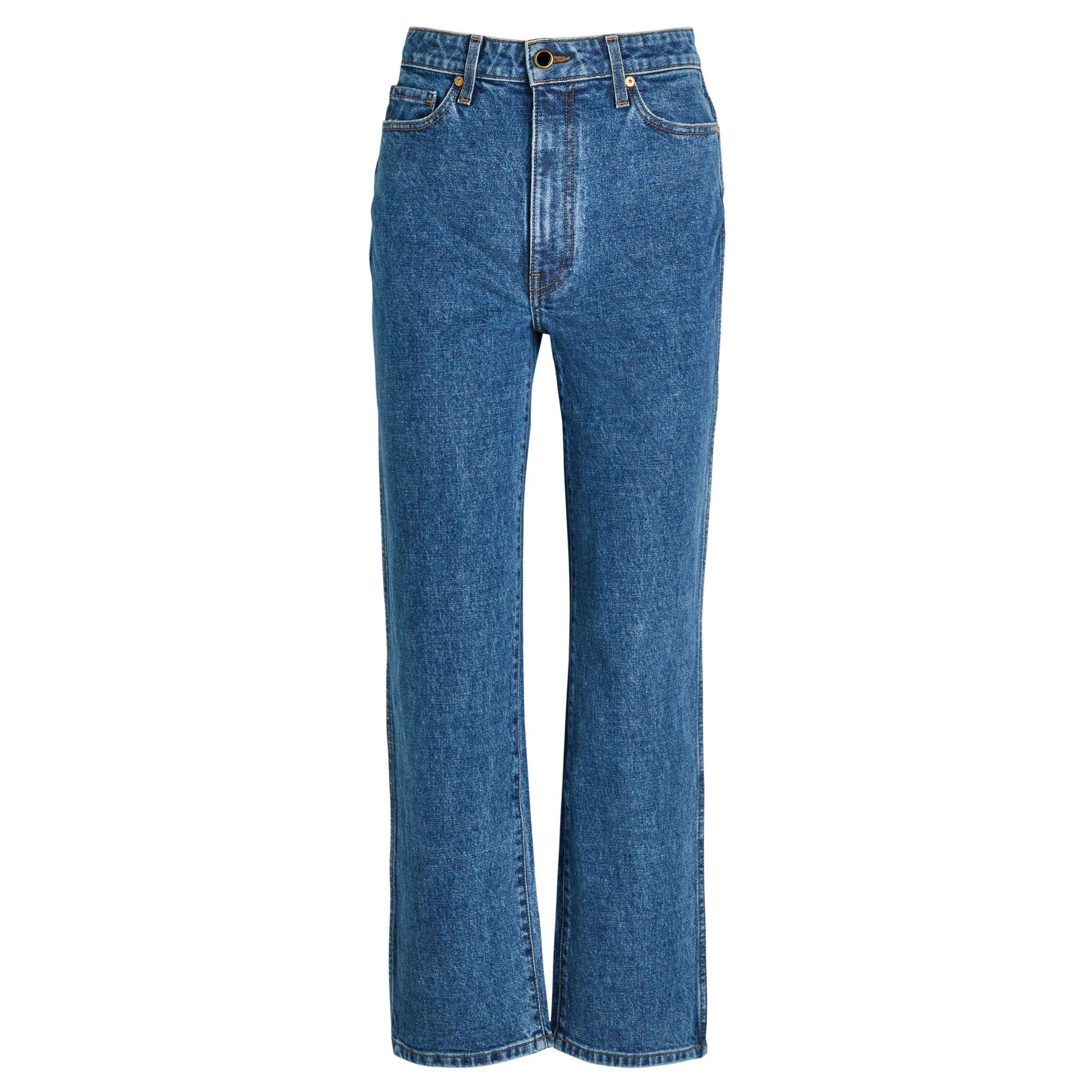 DENIM - Khaite - Women's Danielle High-Waisted Straight Jeans - 1