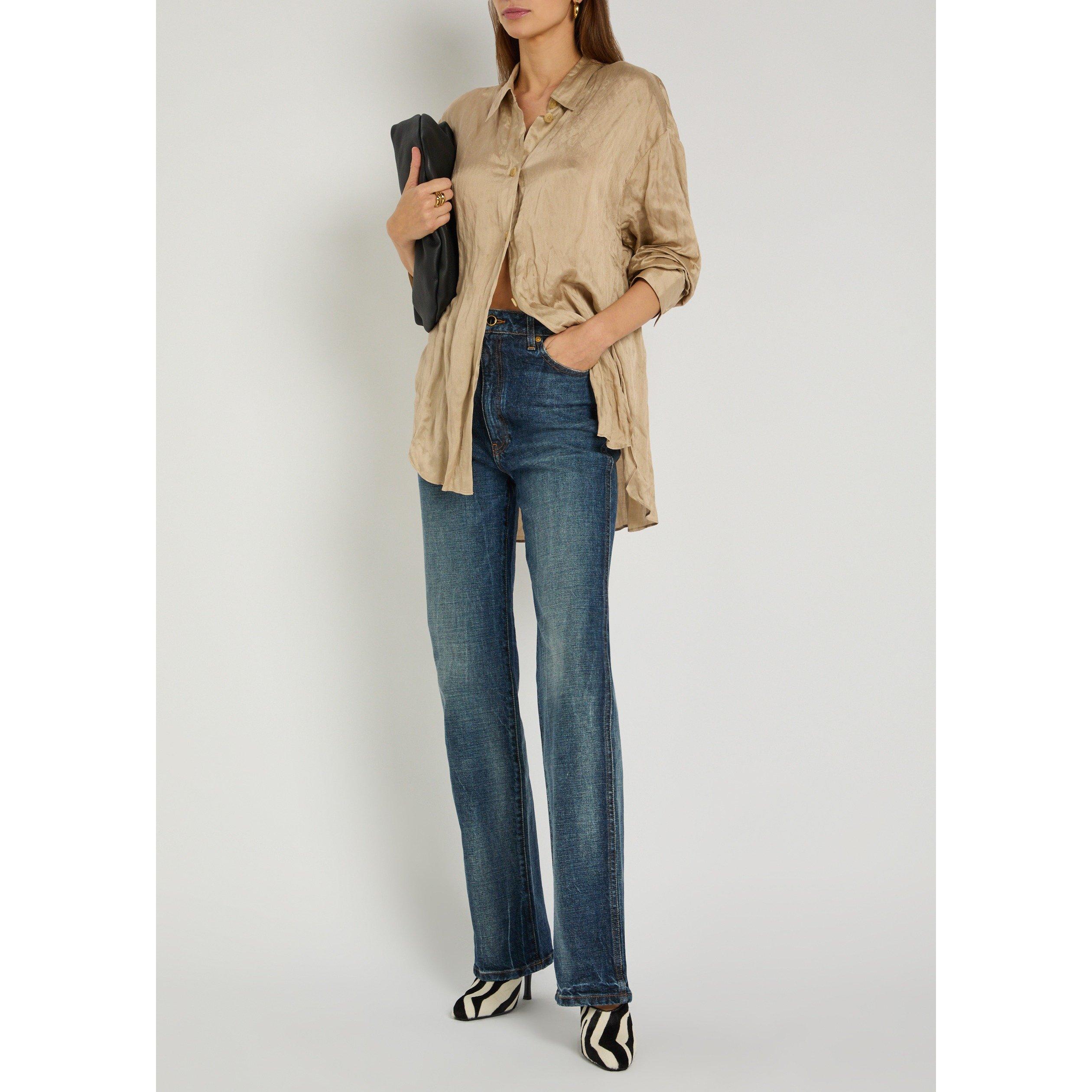 DENIM - Khaite - Women's Danielle Cotton Straight Jeans - 5