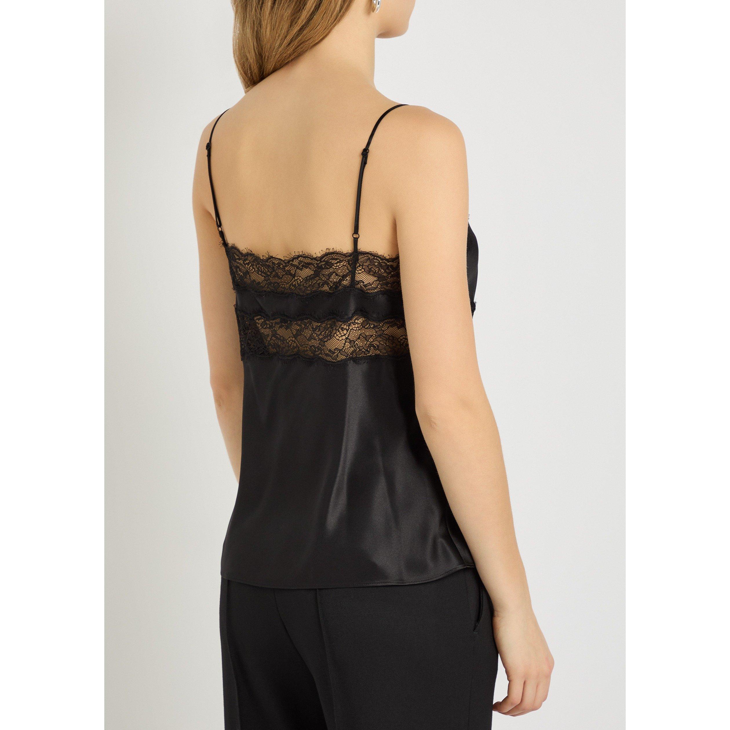 BLACK - Nili Lotan - FELICIE LACE CAMI TOP - 3