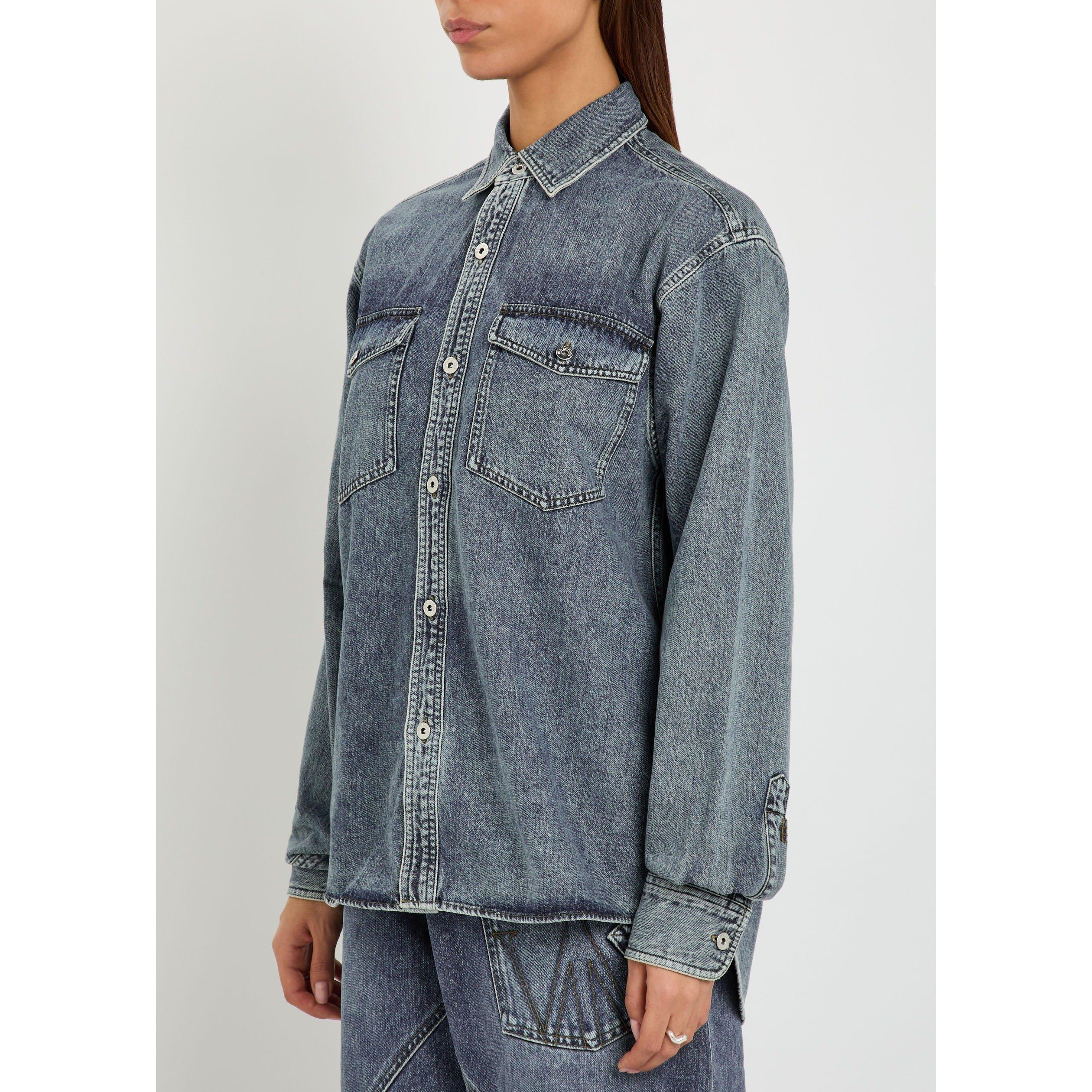 DENIM - JW Anderson - Women's Oversized Denim Shirt - 2