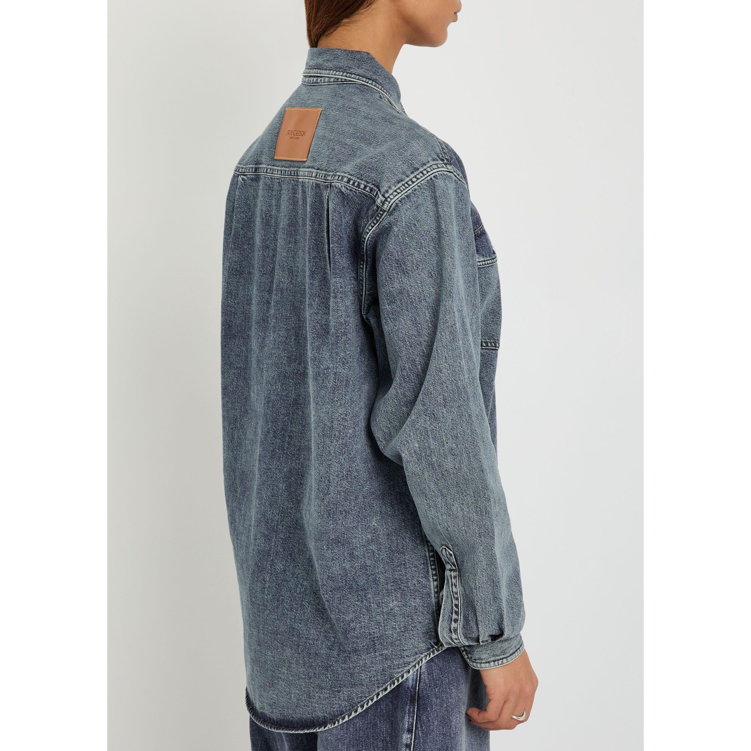 DENIM - JW Anderson - Women's Oversized Denim Shirt - 3