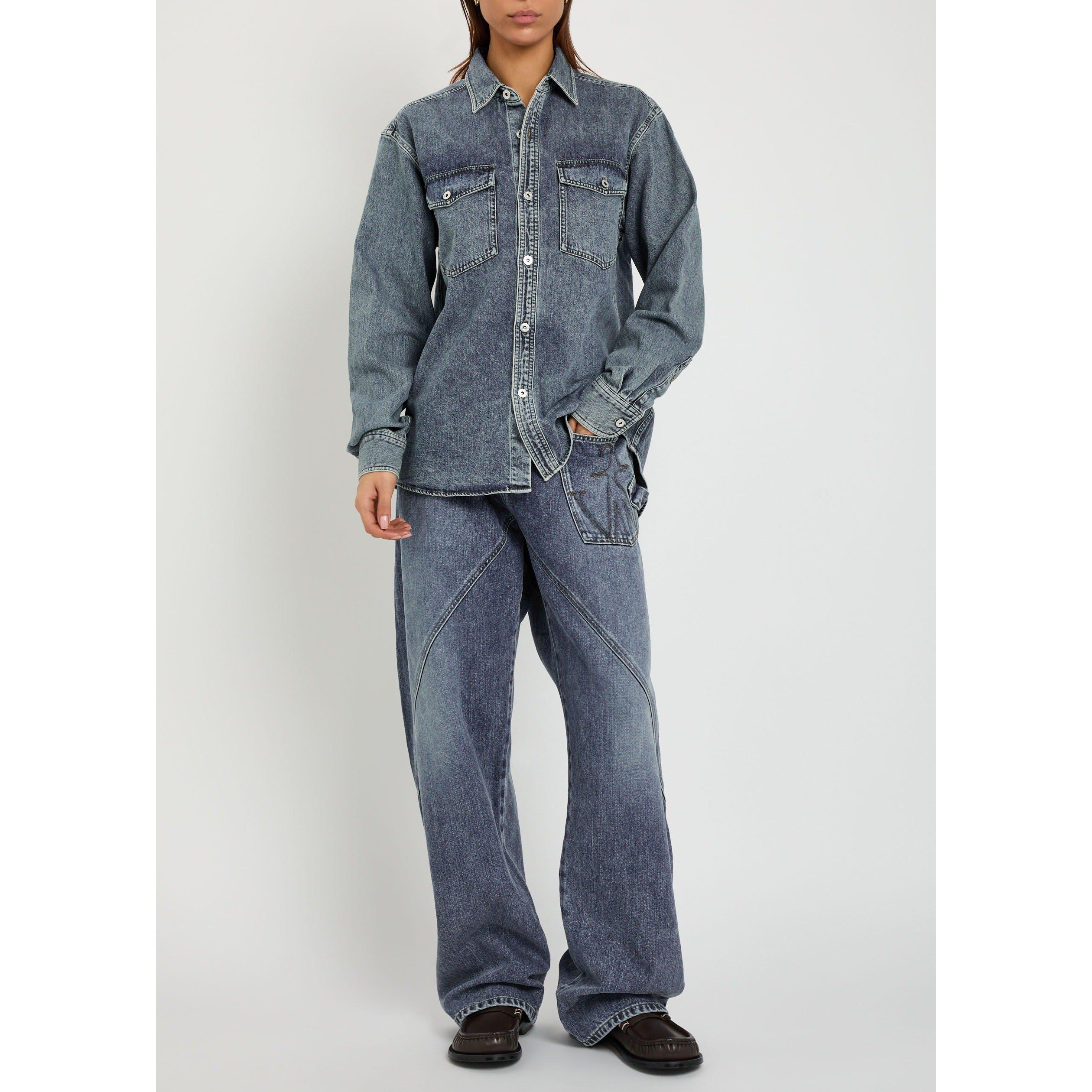 DENIM - JW Anderson - Women's Oversized Denim Shirt - 5