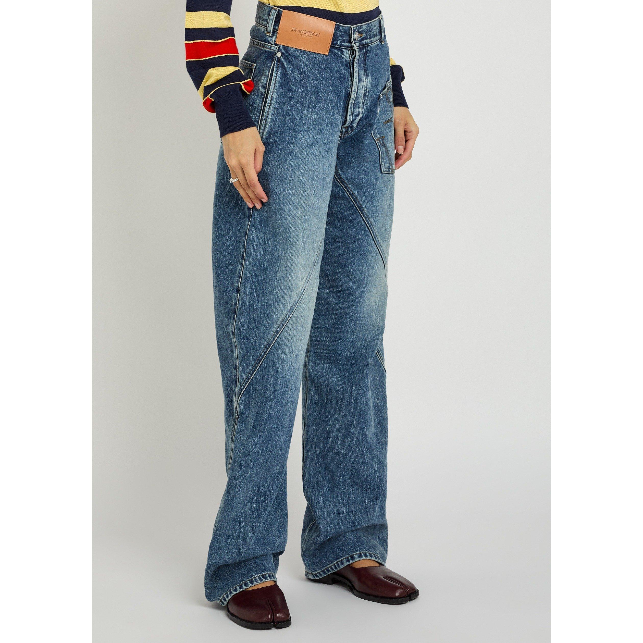 DENIM - JW Anderson - Women's Twisted Workwear Cotton Straight-Leg Jeans - 2
