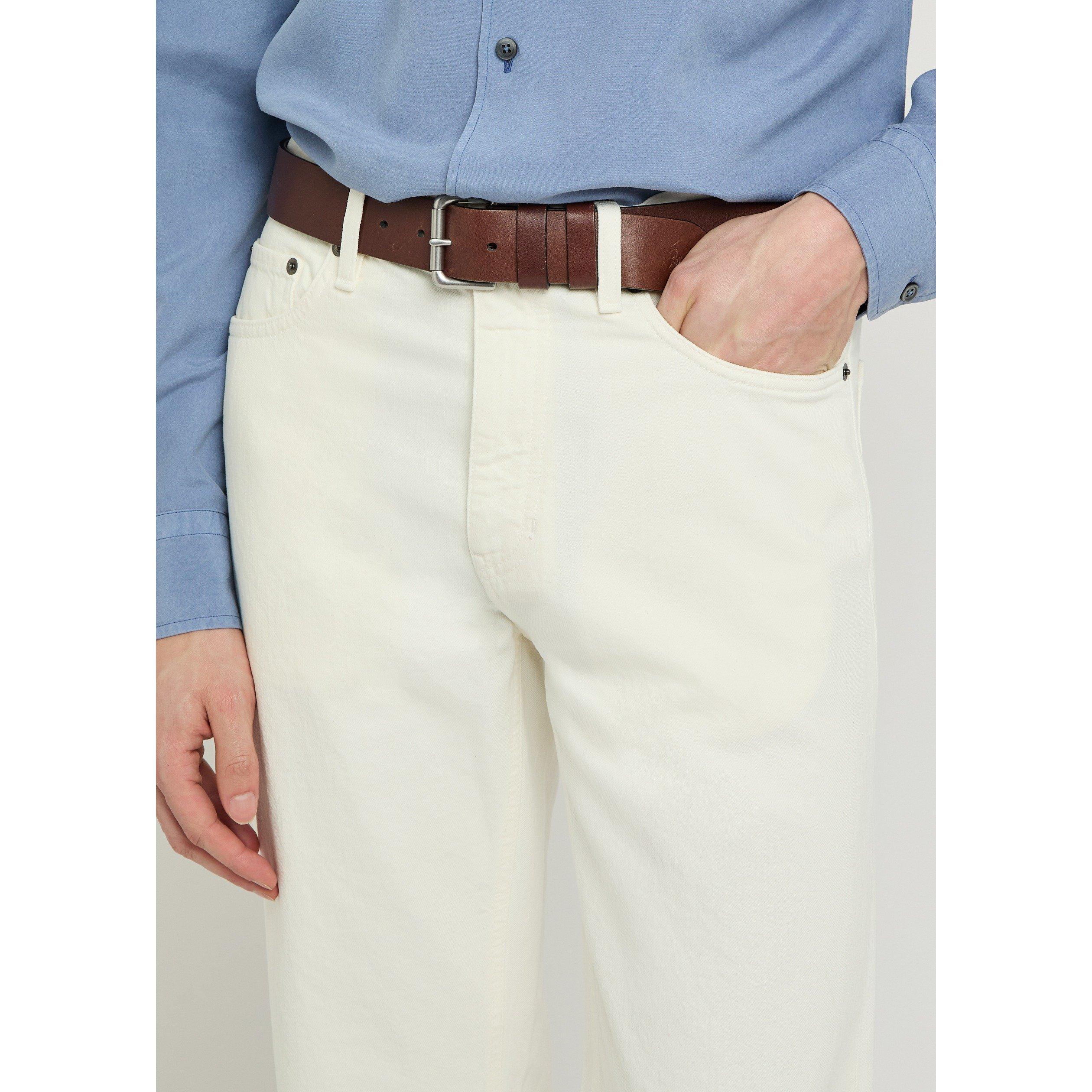 WHITE - Zegna - Men's Cotton Slim Jeans - 4