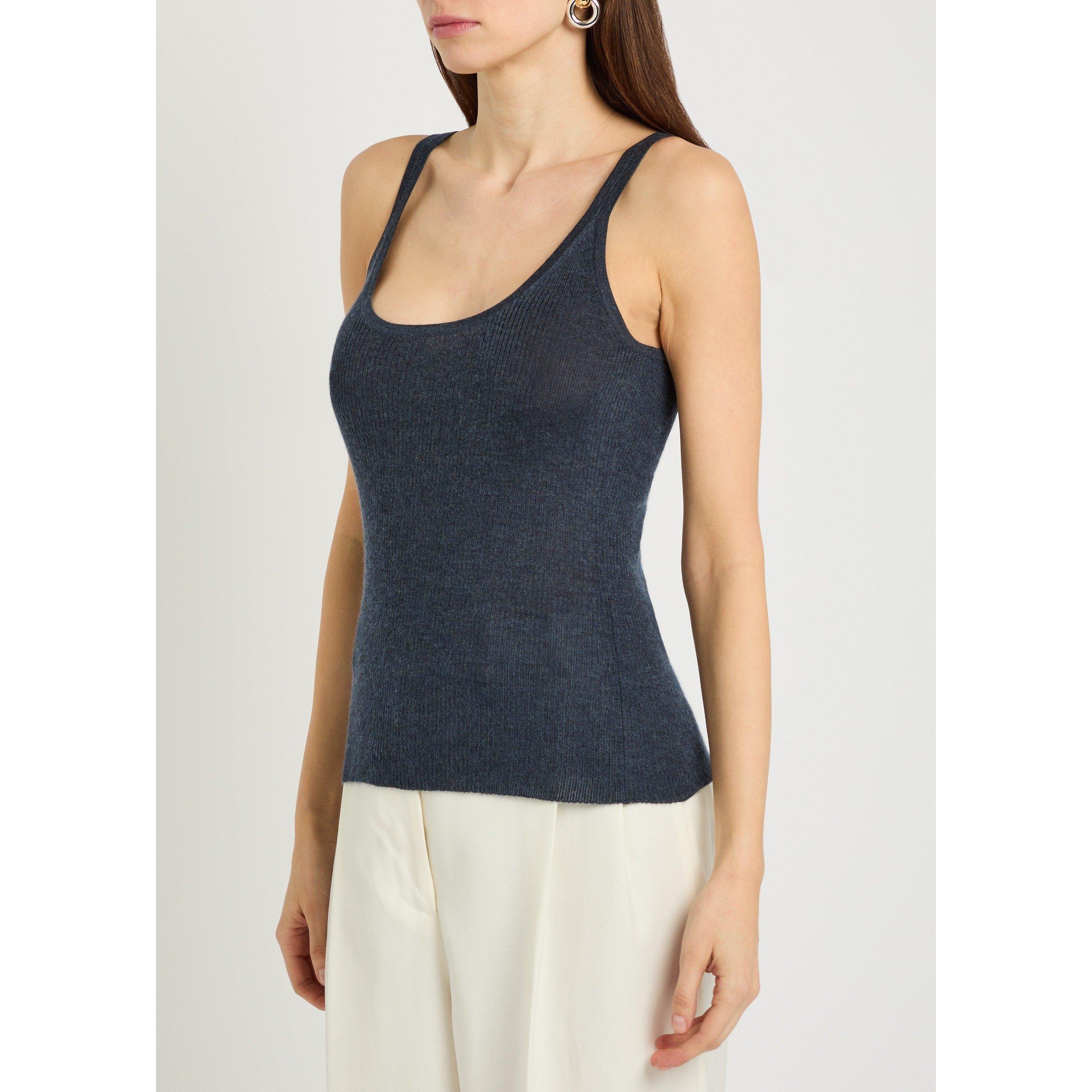 DENIM - Gabriela Hearst - Women's Cinxia Cashmere Silk Slim-Fit Tank Top - 2