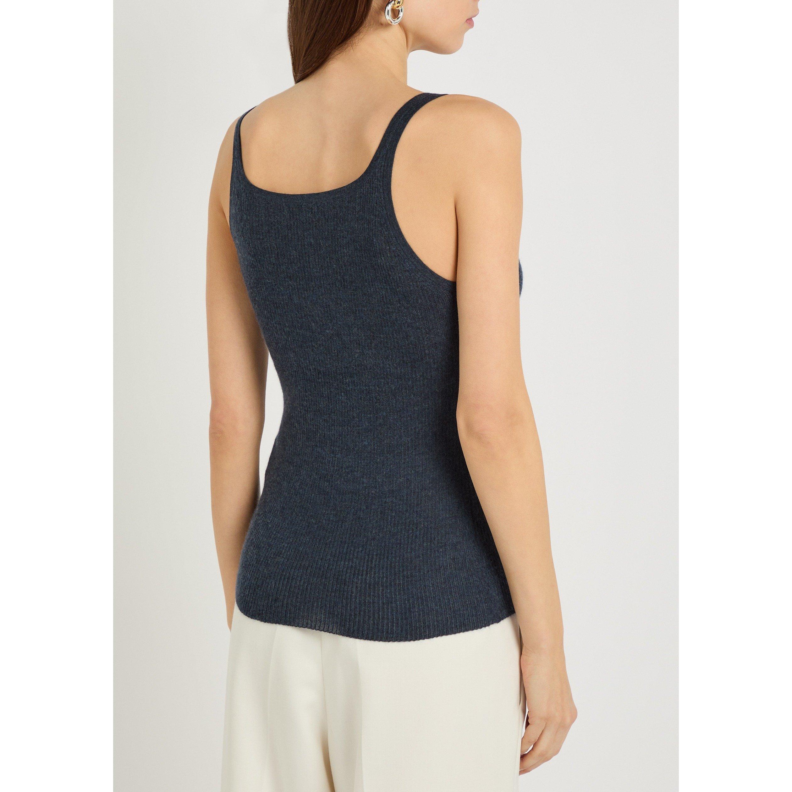 DENIM - Gabriela Hearst - Women's Cinxia Cashmere Silk Slim-Fit Tank Top - 3