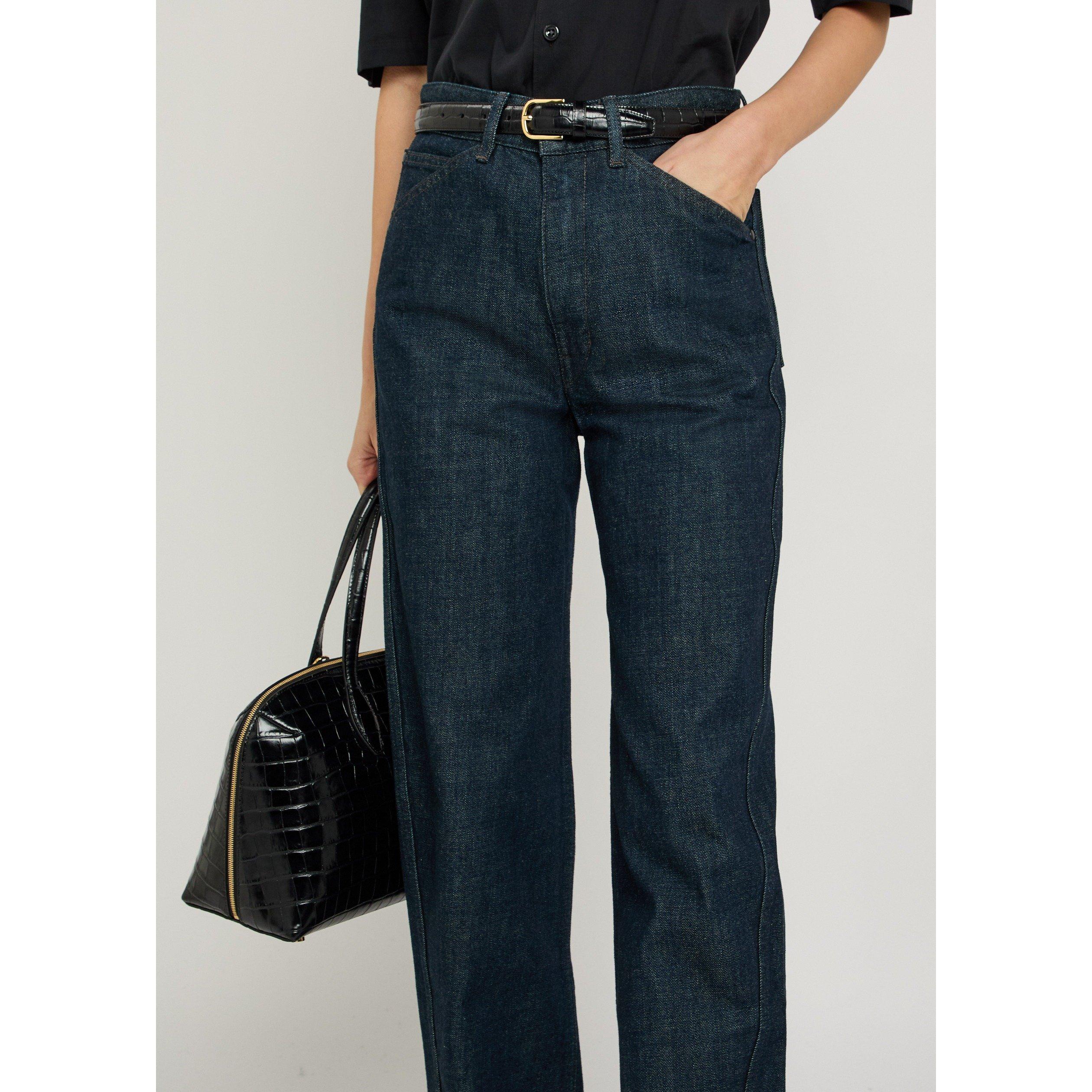 INDIGO - Lemaire - FIVE POCKETS TWISTED PANTS - 4