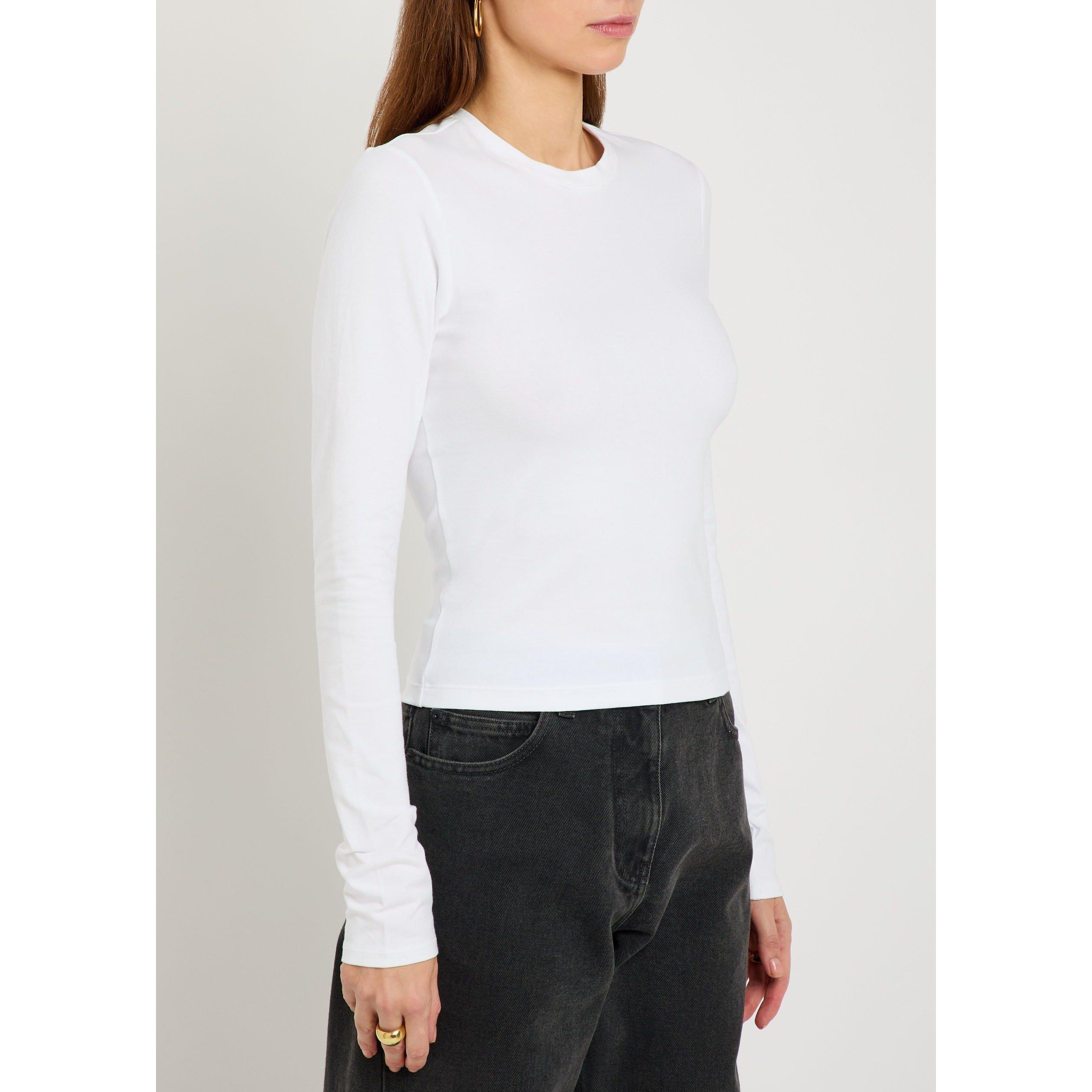 WHITE - Good American - T SUPER STRETCH  LONG SLEEVE - 2