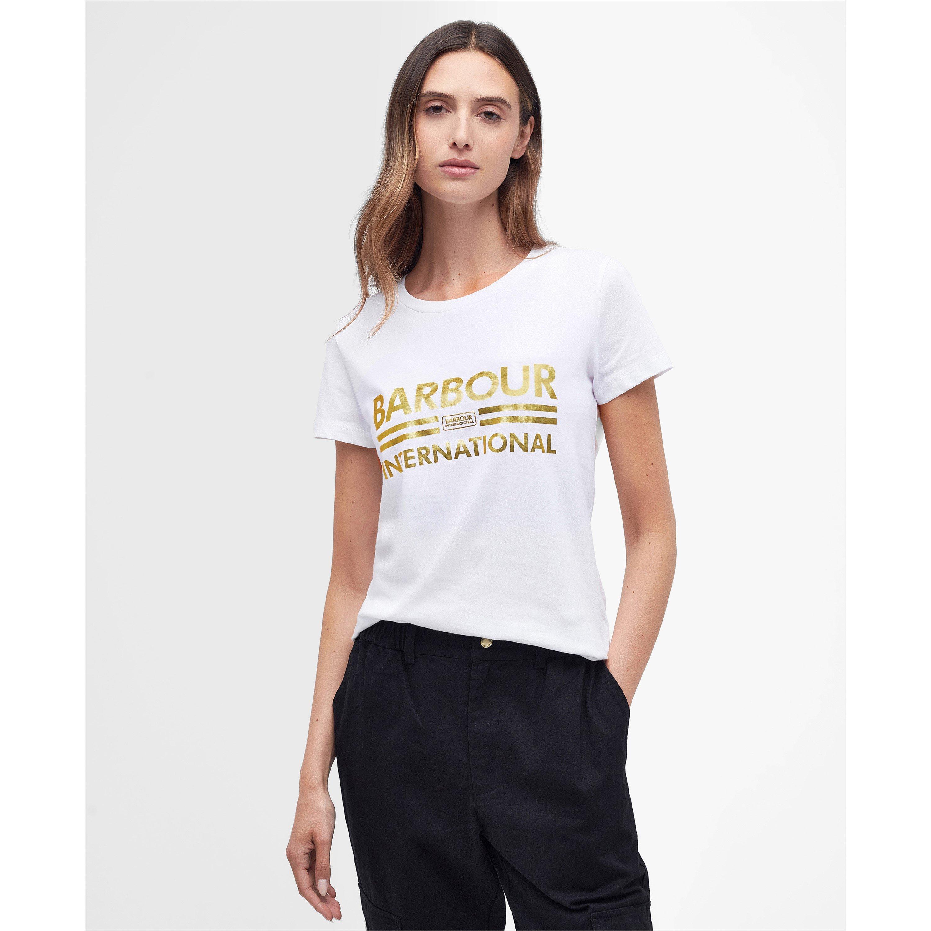 White - Barbour International - Originals T-Shirt - 3