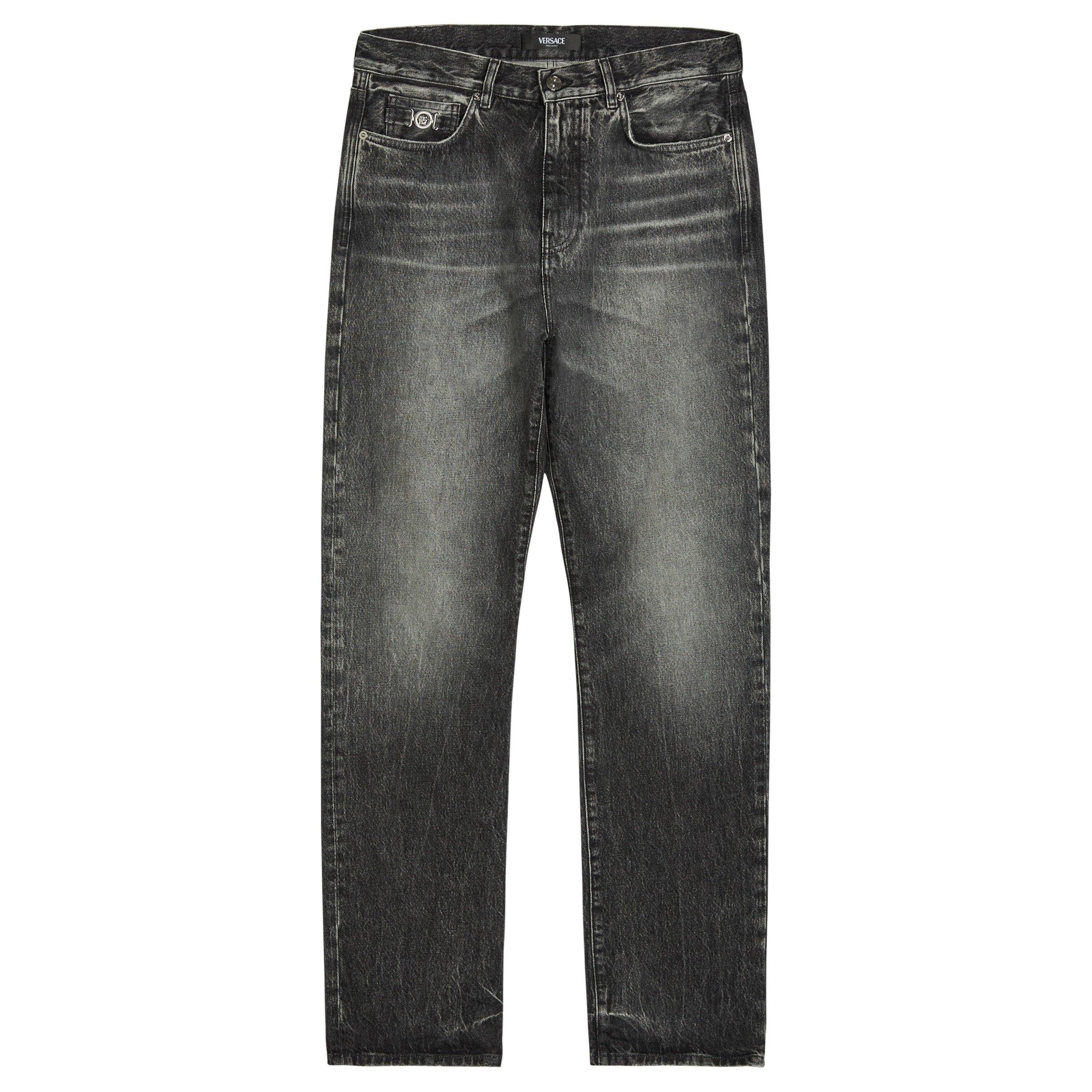 GREY - Versace - VER MEDIUM GREY DENIM PANT