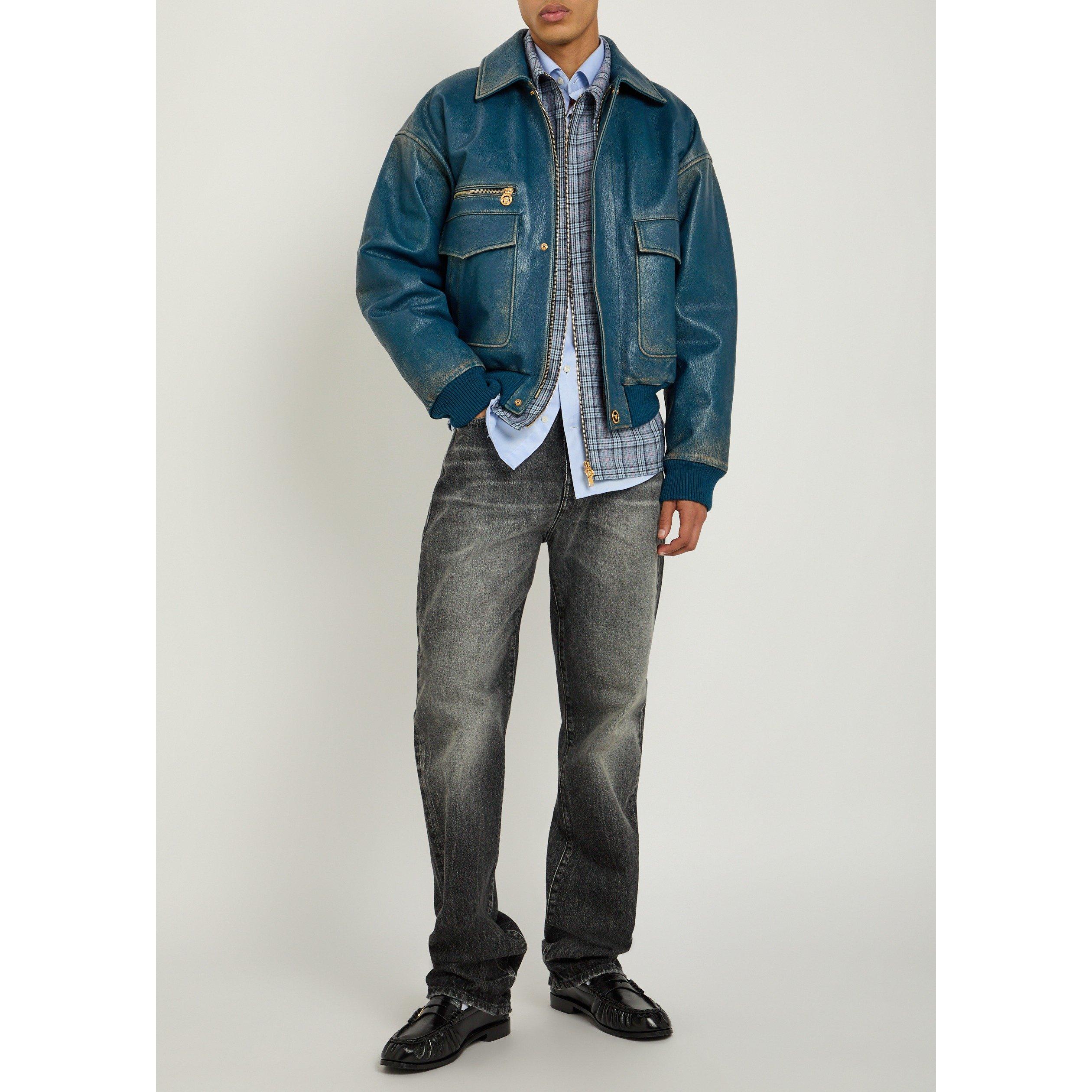 GREY - Versace - VER MEDIUM GREY DENIM PANT - 5