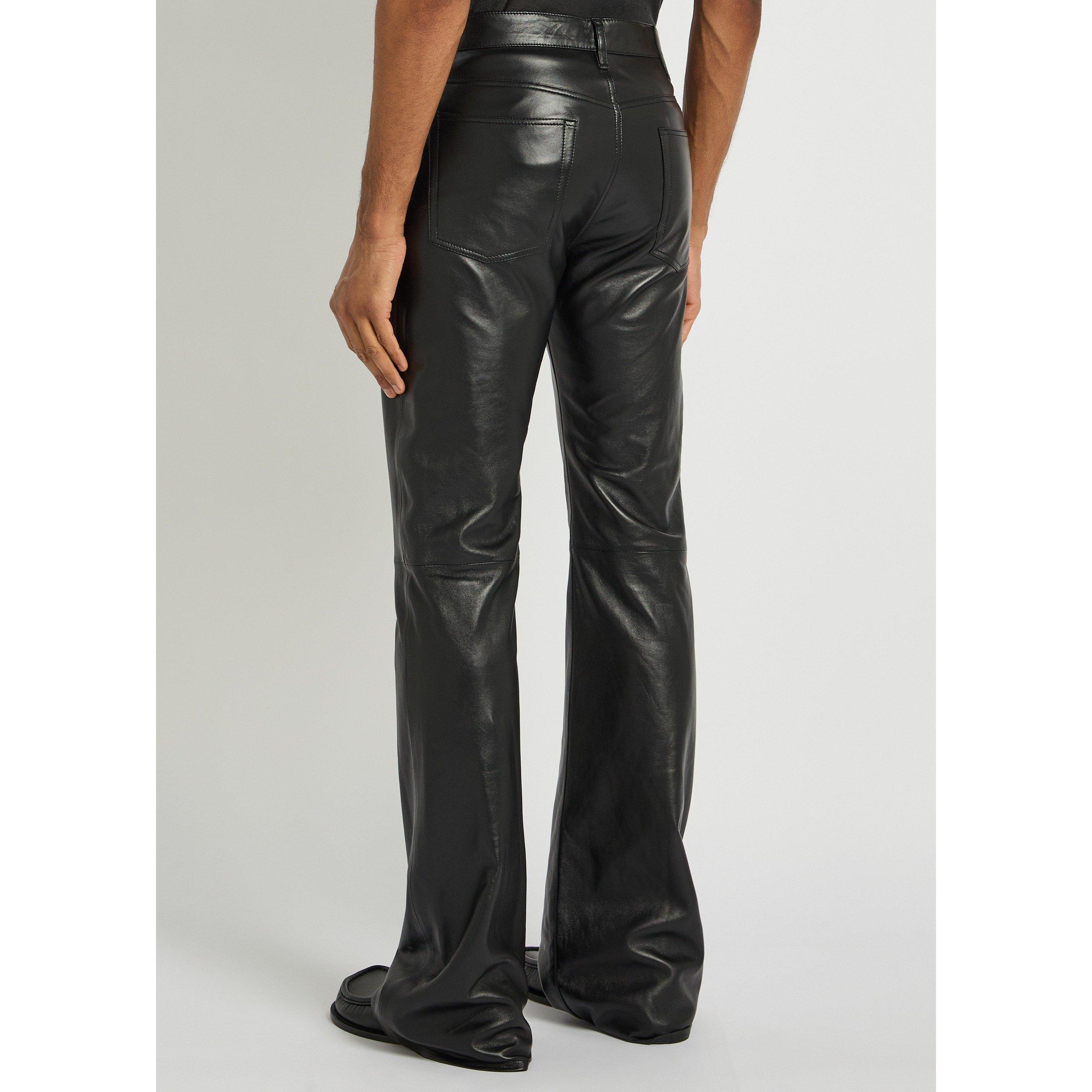 BLACK - Acne Studios - ACNE LOANNA PUFF NAPPA TROUSES - 3