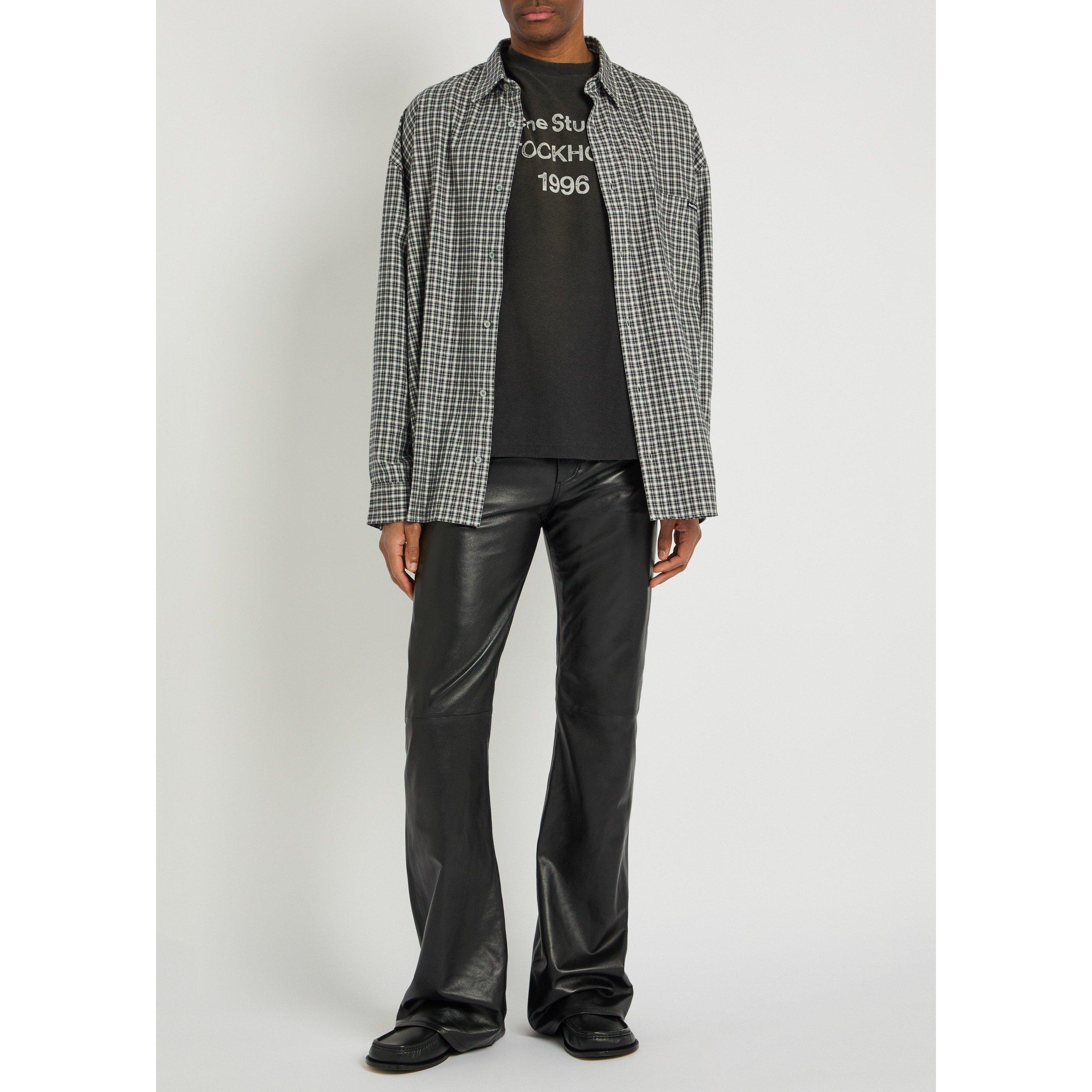 BLACK - Acne Studios - ACNE LOANNA PUFF NAPPA TROUSES - 4