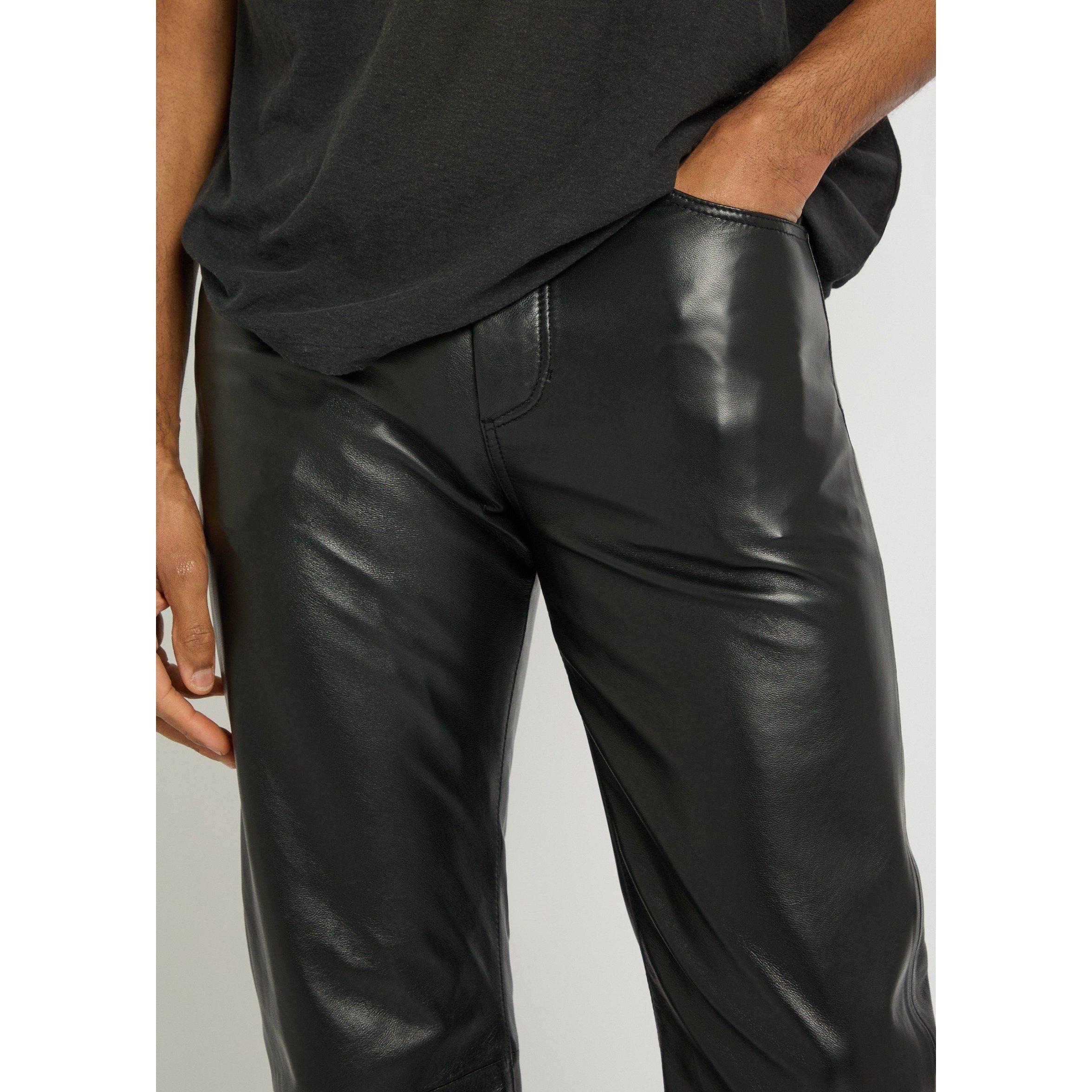 BLACK - Acne Studios - ACNE LOANNA PUFF NAPPA TROUSES - 5