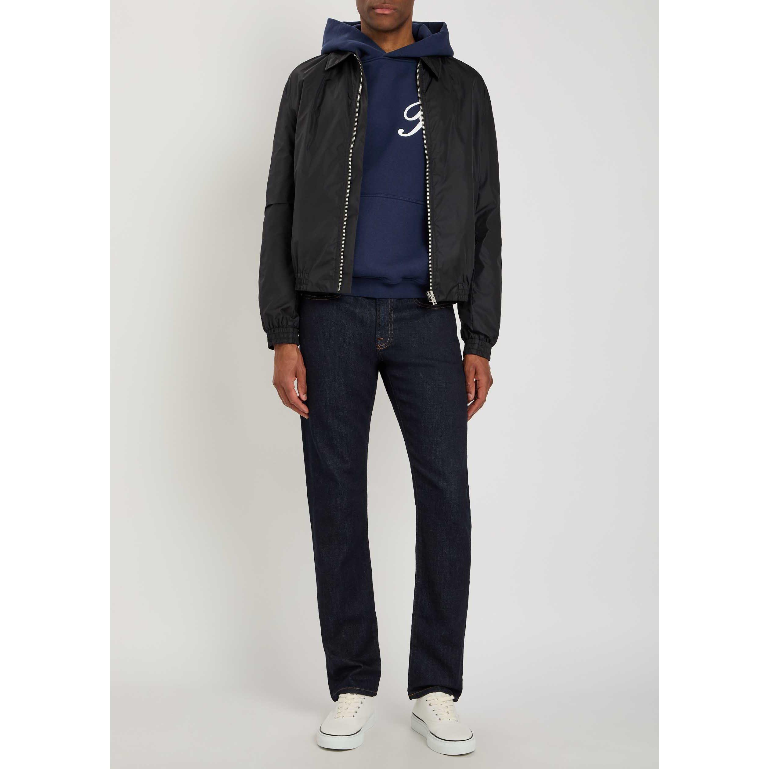 DARK BLUE - Frame - Men's L'Homme Slim Jeans - 5