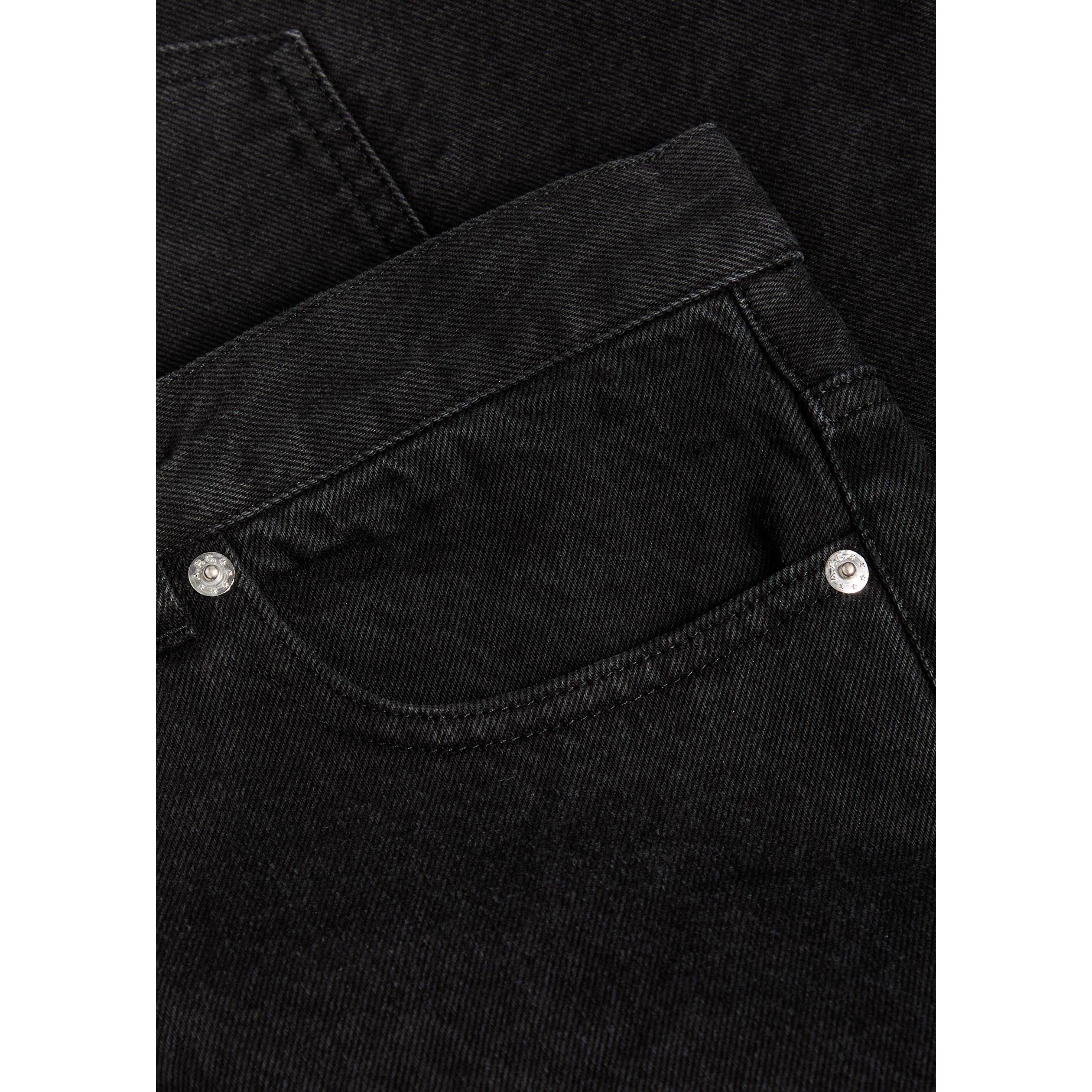 BLACK - APC - Men's Martin Cotton High-Rise Straight Leg Jeans - 4