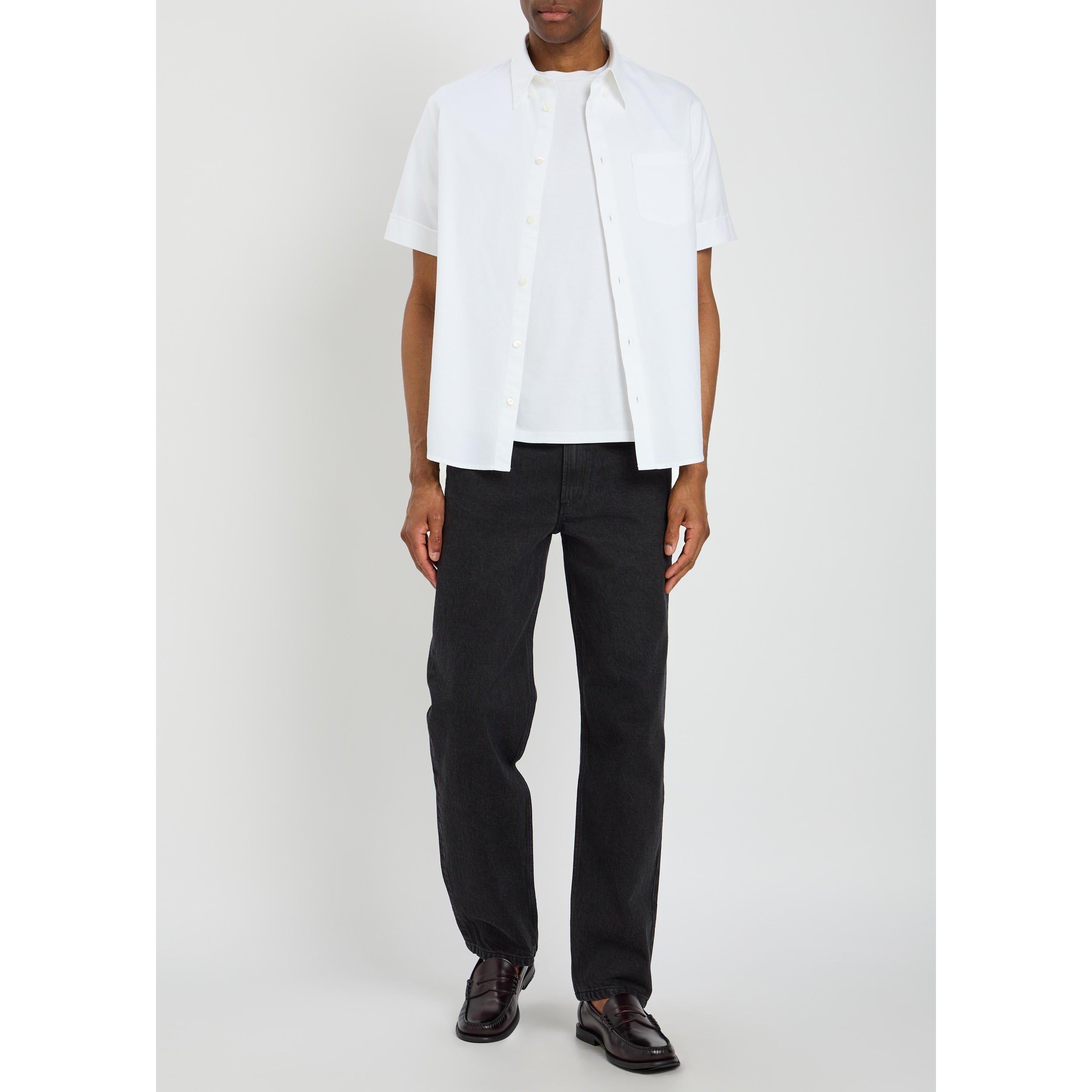 BLACK - APC - Men's Martin Cotton High-Rise Straight Leg Jeans - 5