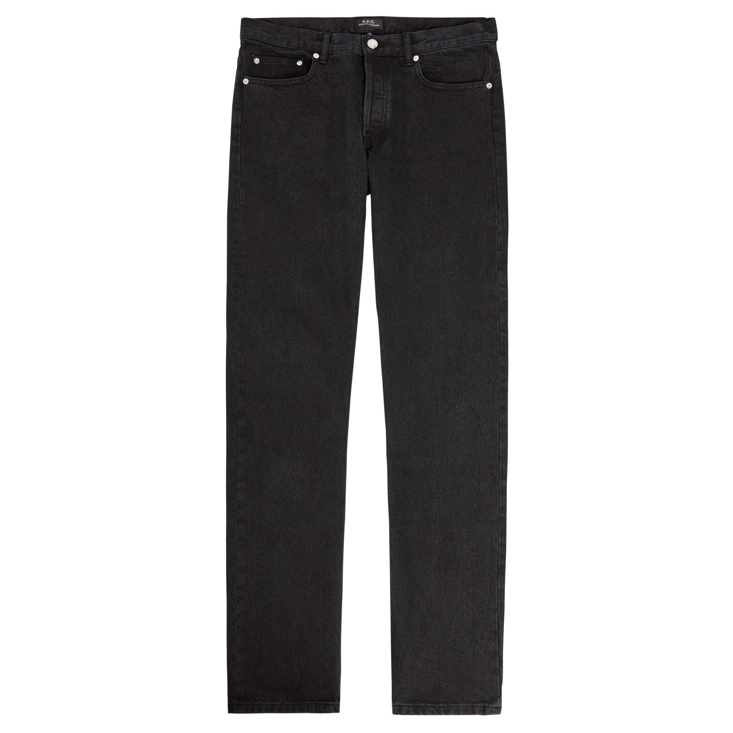 BLACK - APC - Men's New Standard Cotton Straight Leg Jeans - 1