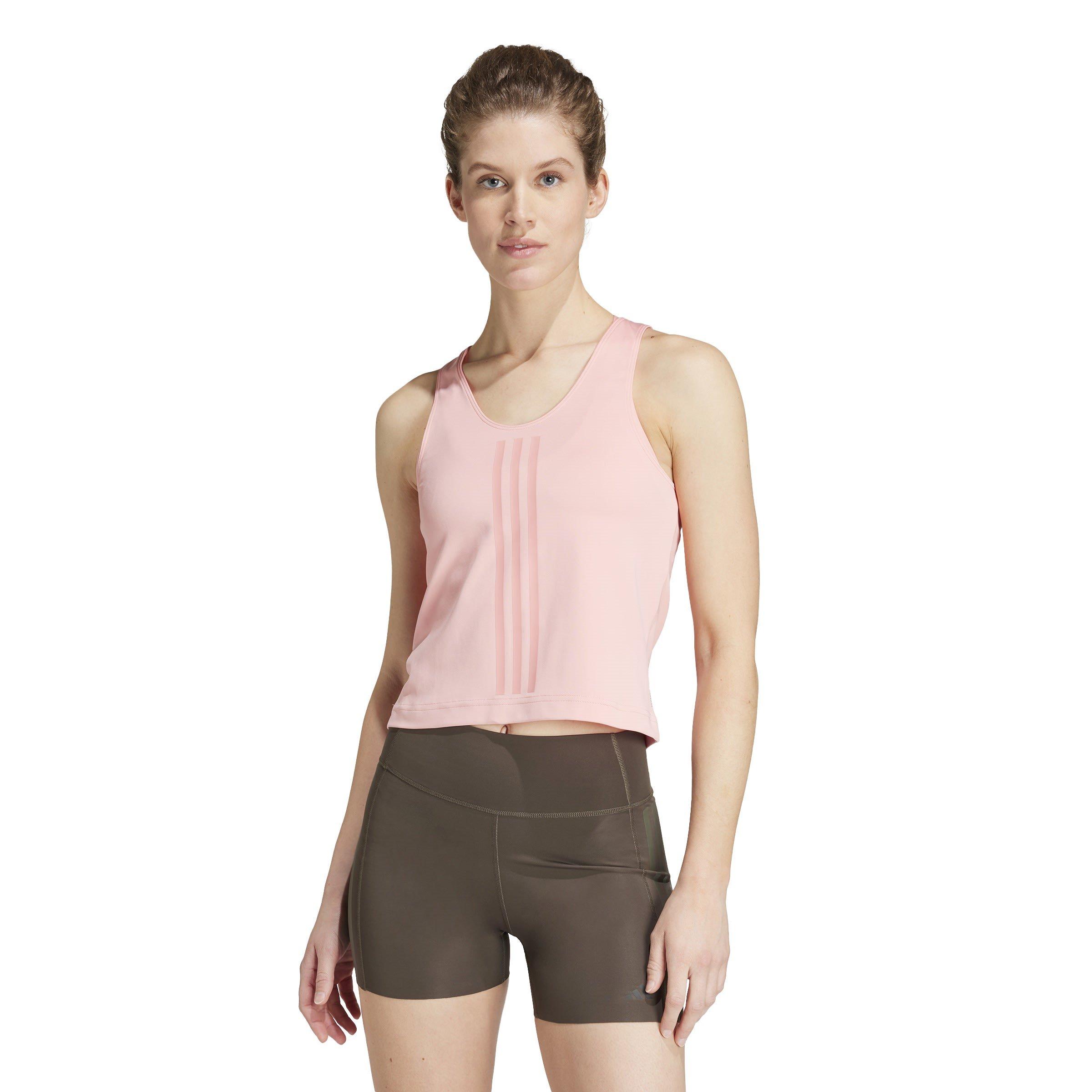 Semi Pink Spark - adidas - Power Reversible 3-Stripes Tight Fit Tank Top Womens - 2