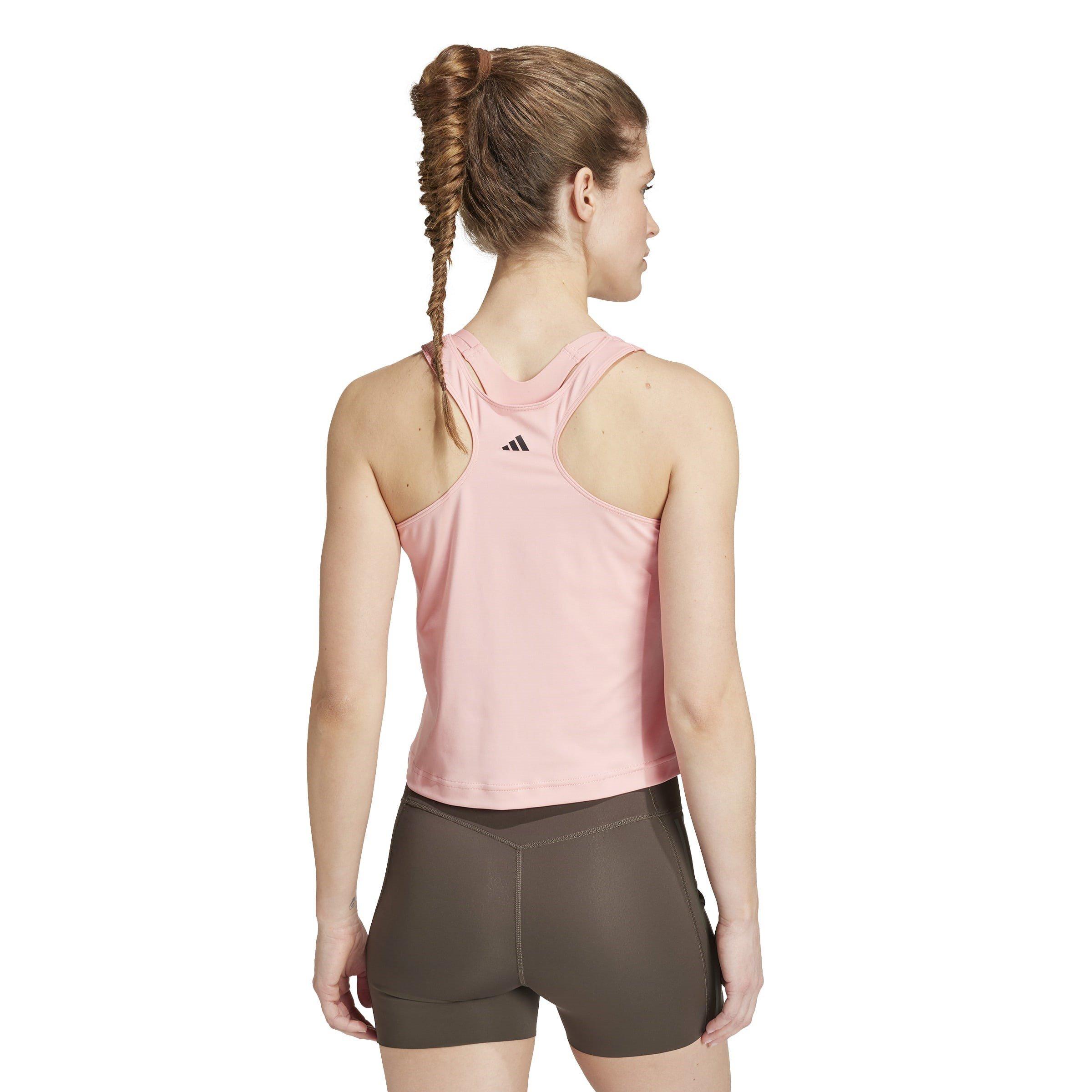 Semi Pink Spark - adidas - Power Reversible 3-Stripes Tight Fit Tank Top Womens - 3