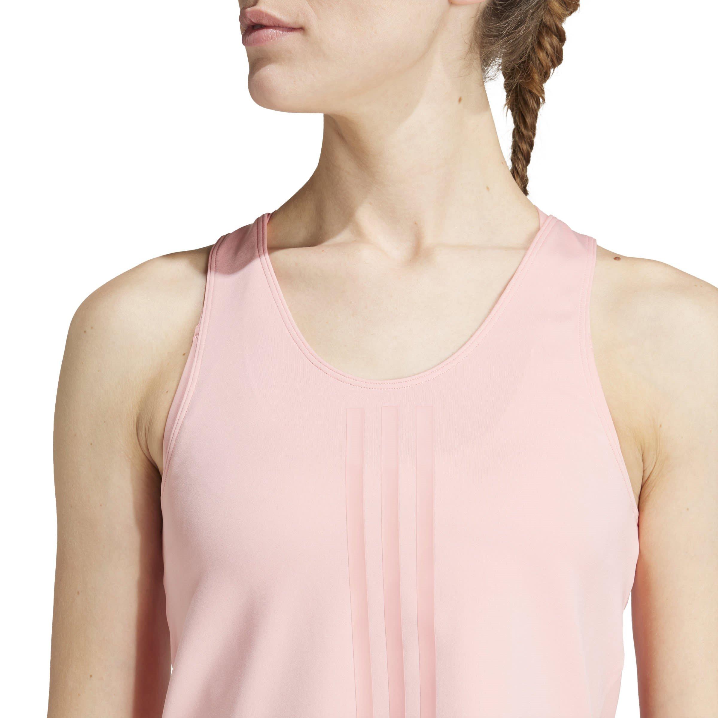 Semi Pink Spark - adidas - Power Reversible 3-Stripes Tight Fit Tank Top Womens - 5