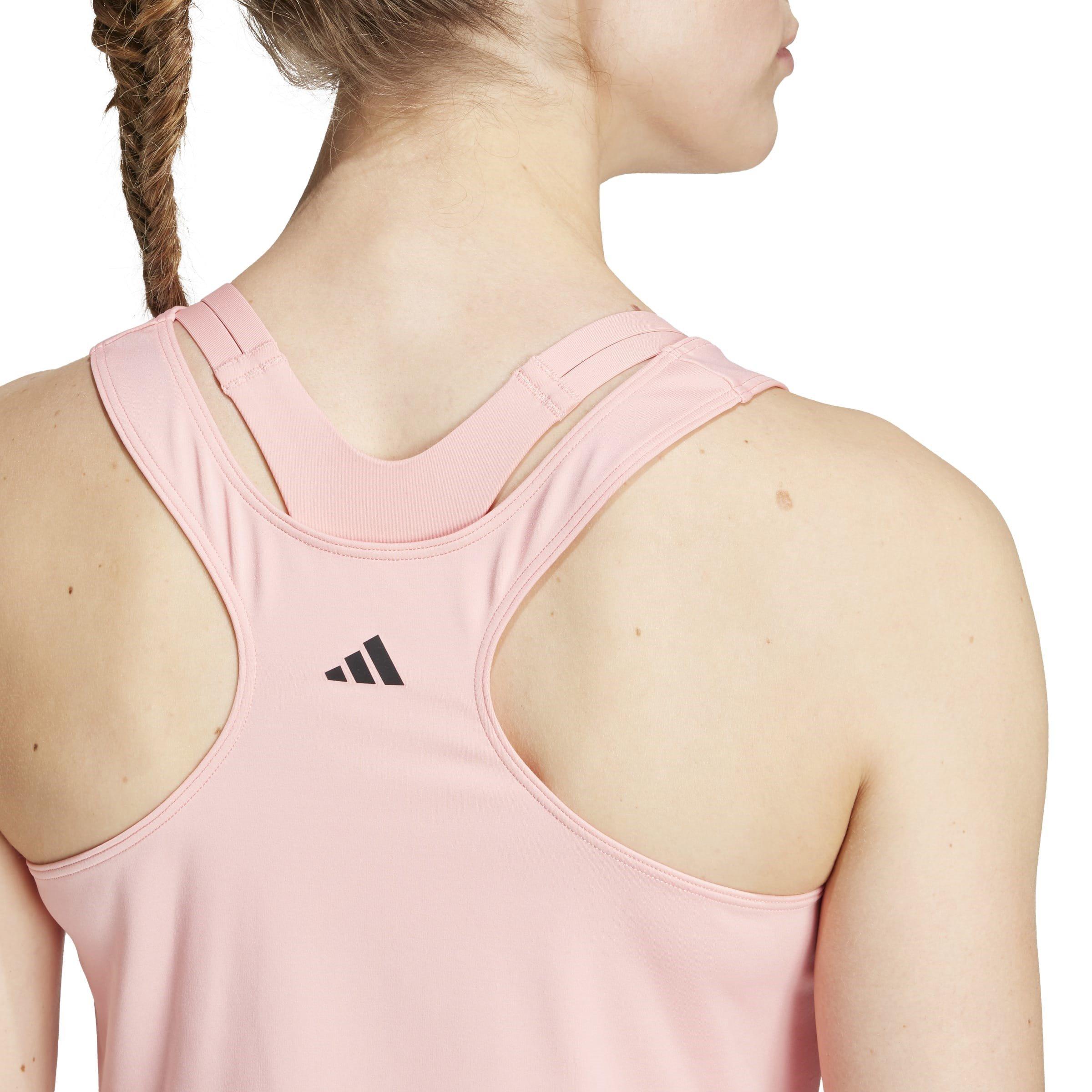 Semi Pink Spark - adidas - Power Reversible 3-Stripes Tight Fit Tank Top Womens - 6
