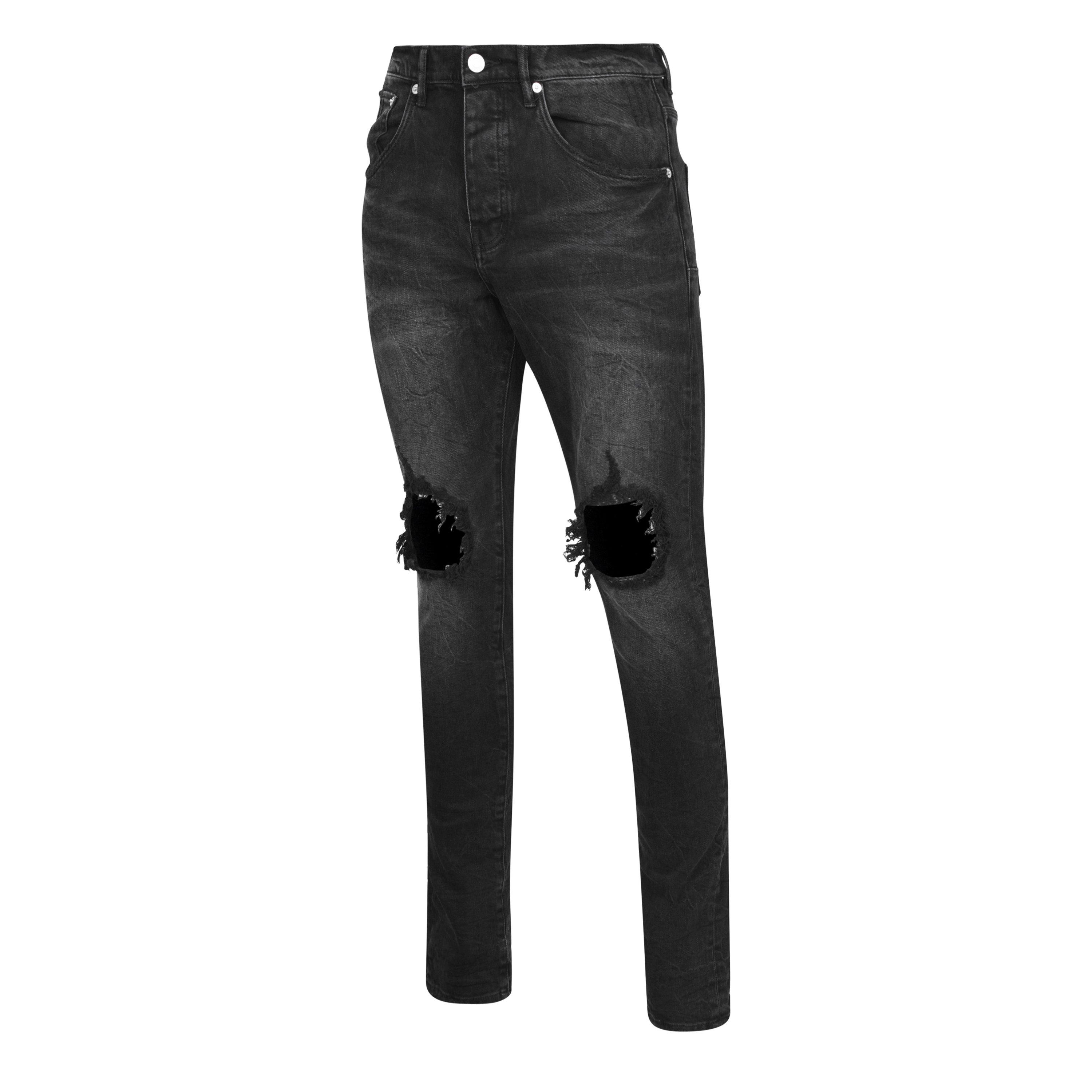 Black Blowout - Purple Brand - Mid Rise Distressed Jeans - 9