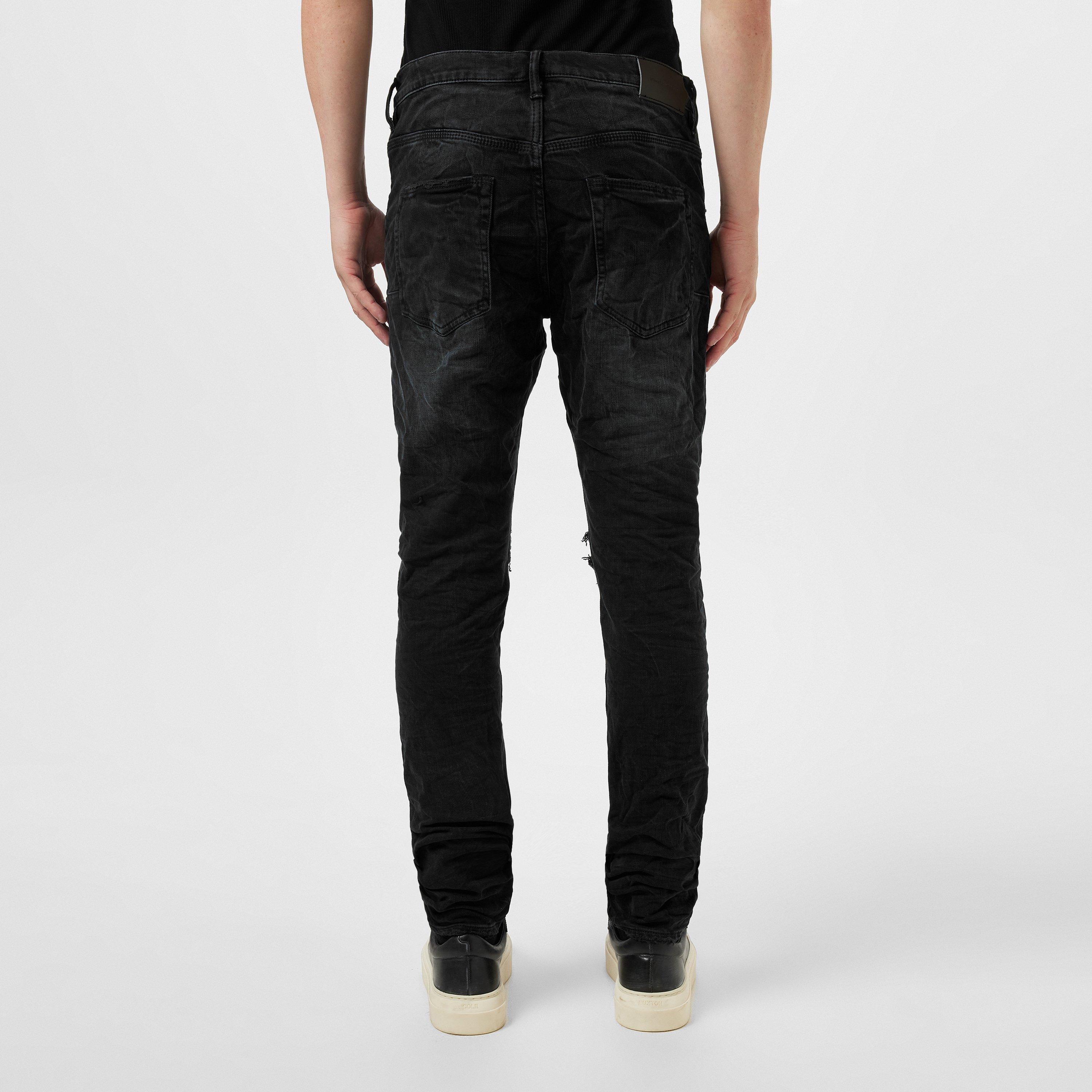 Black Blowout - Purple Brand - Mid Rise Distressed Jeans - 4